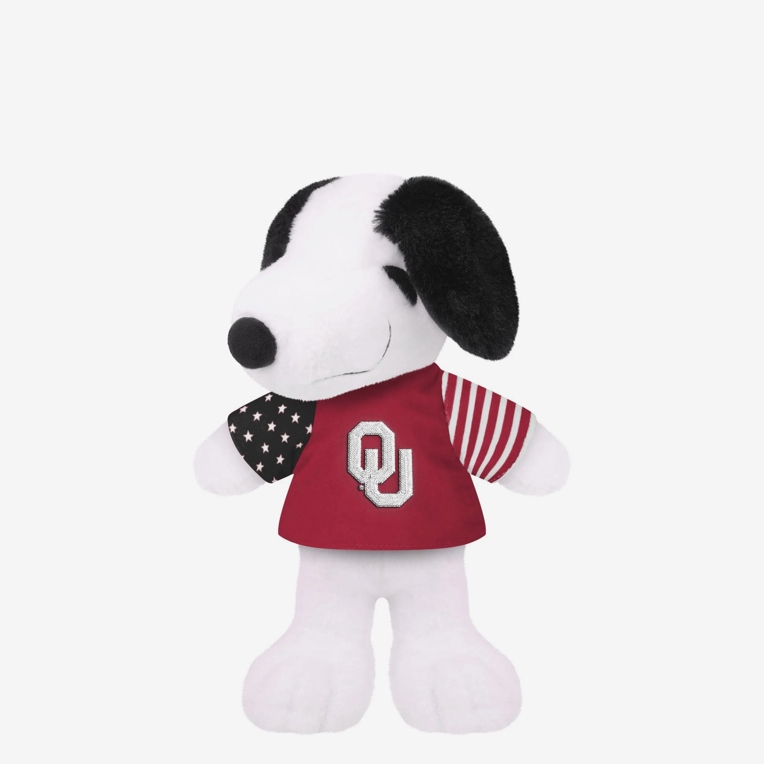 Oklahoma Sooners USA Flag Snoopy Peanuts Team Jersey Plush