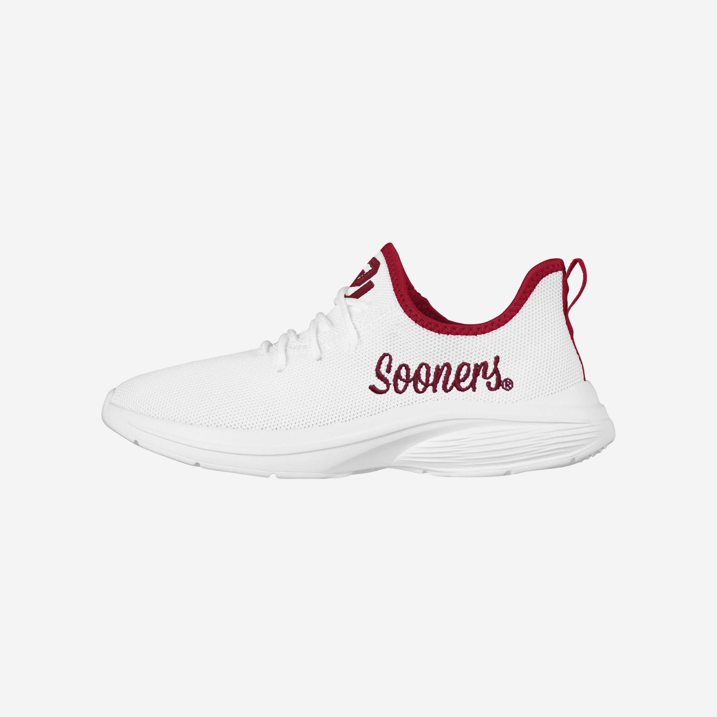 Oklahoma Sooners Womens Midsole White Sneaker