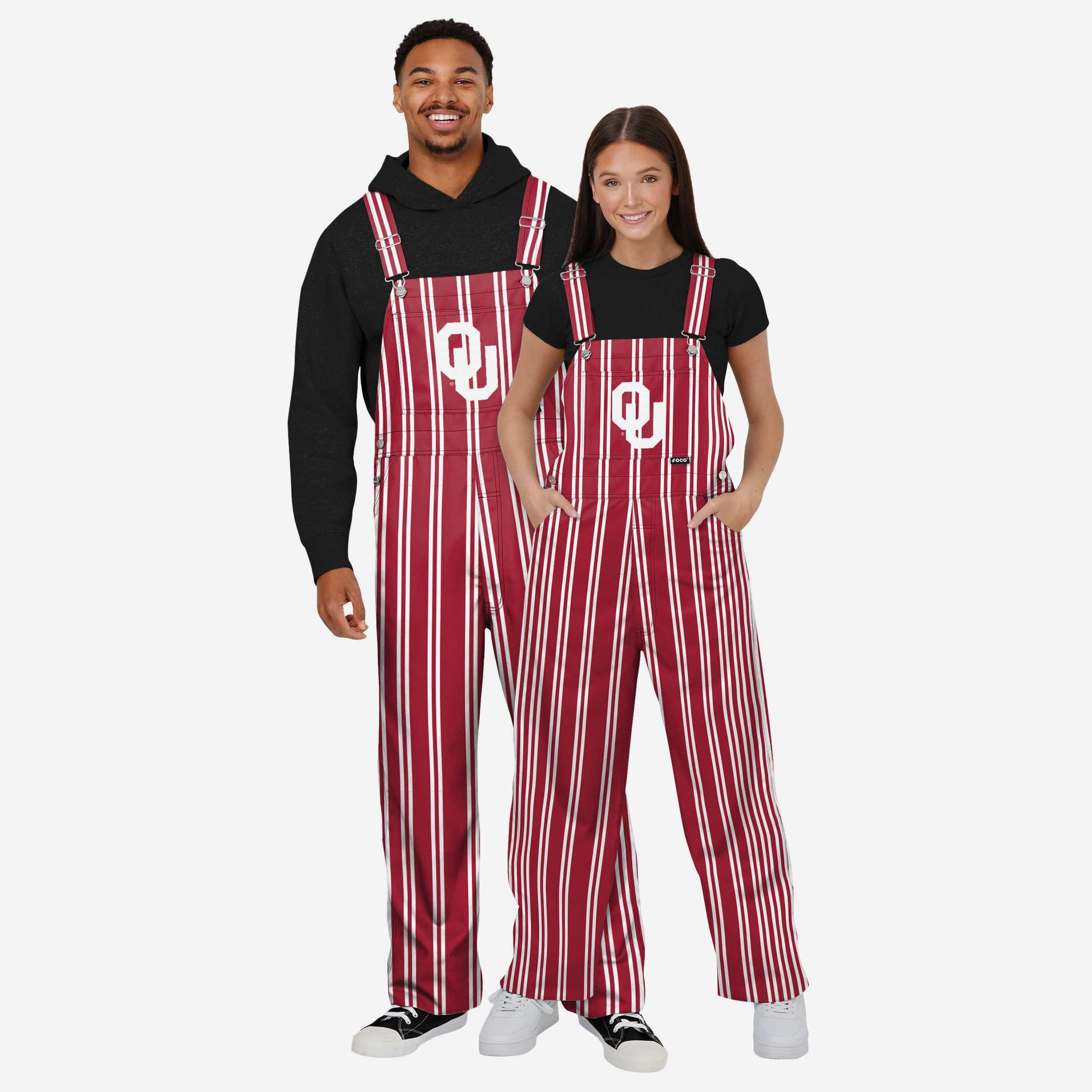 Oklahoma Sooners Womens Sideline Spirit Bib Overalls - Image 3
