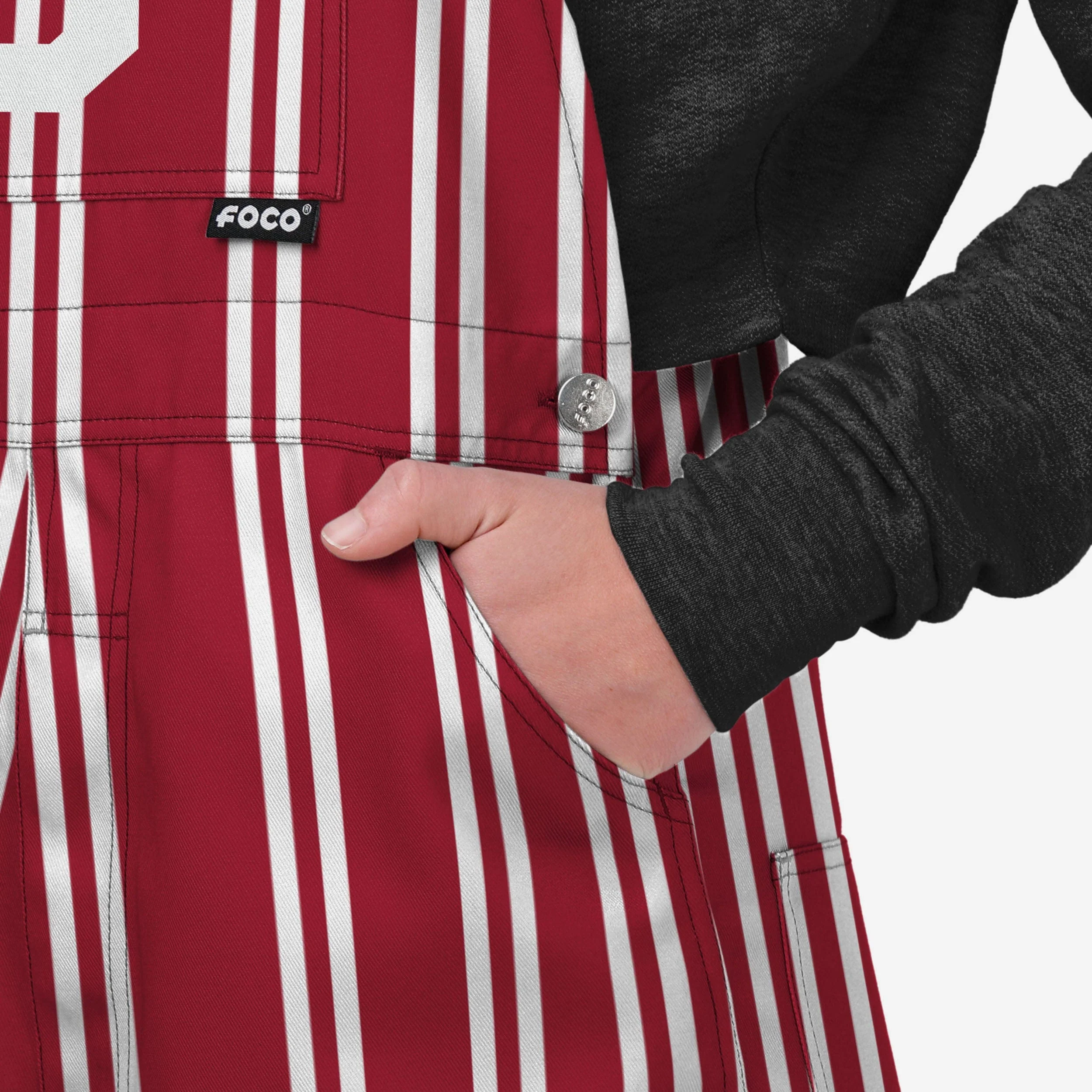 Oklahoma Sooners Womens Sideline Spirit Bib Overalls - Image 5