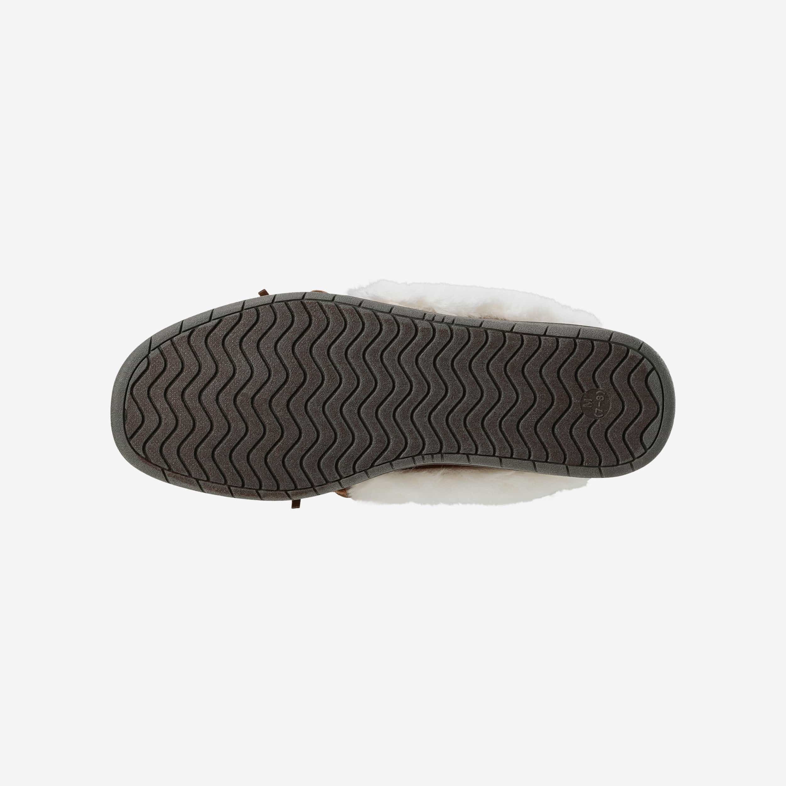 Oklahoma Sooners Womens Tan Moccasin Slipper - Image 5