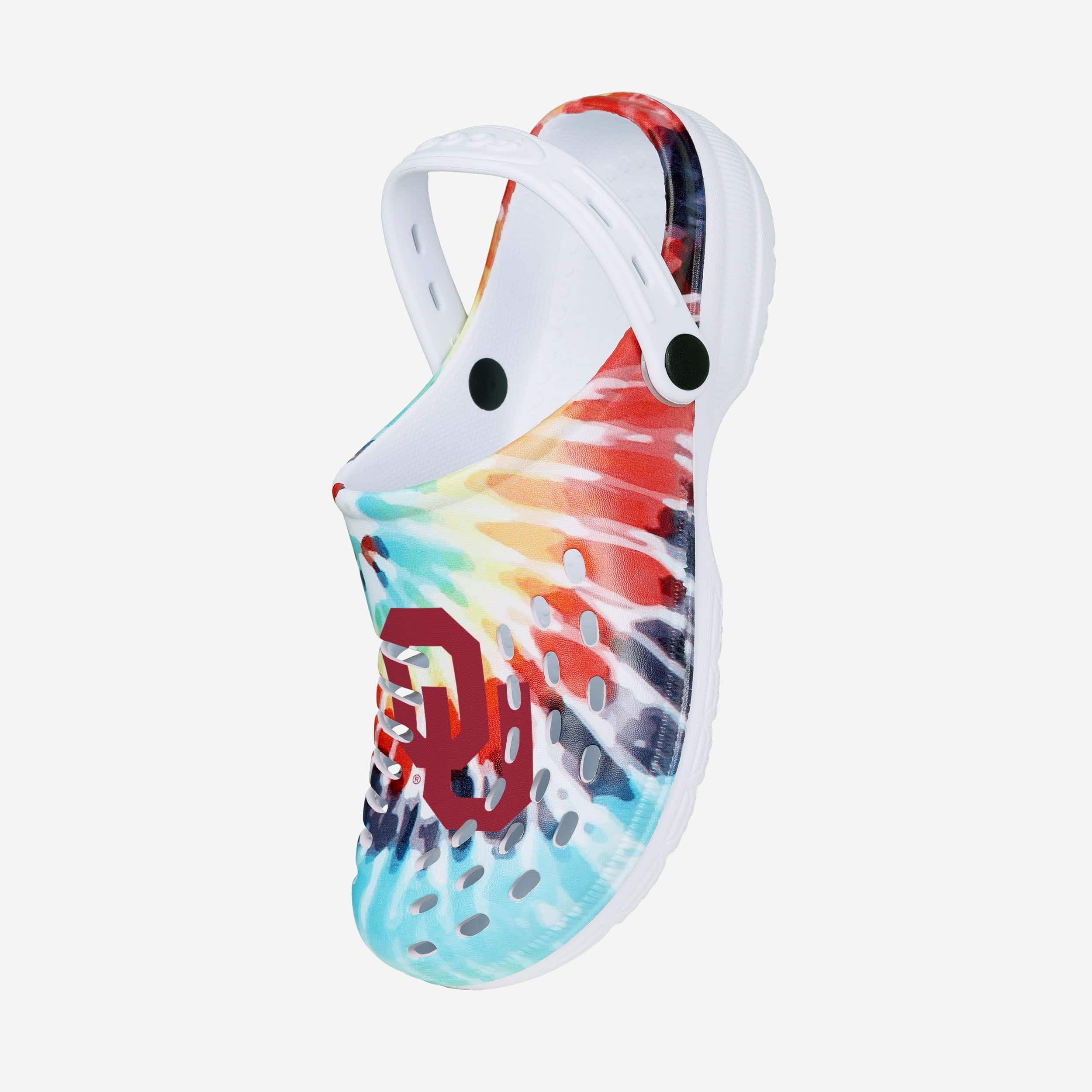 Oklahoma Sooners Womens Tie-Dye Clog With Strap - Image 2