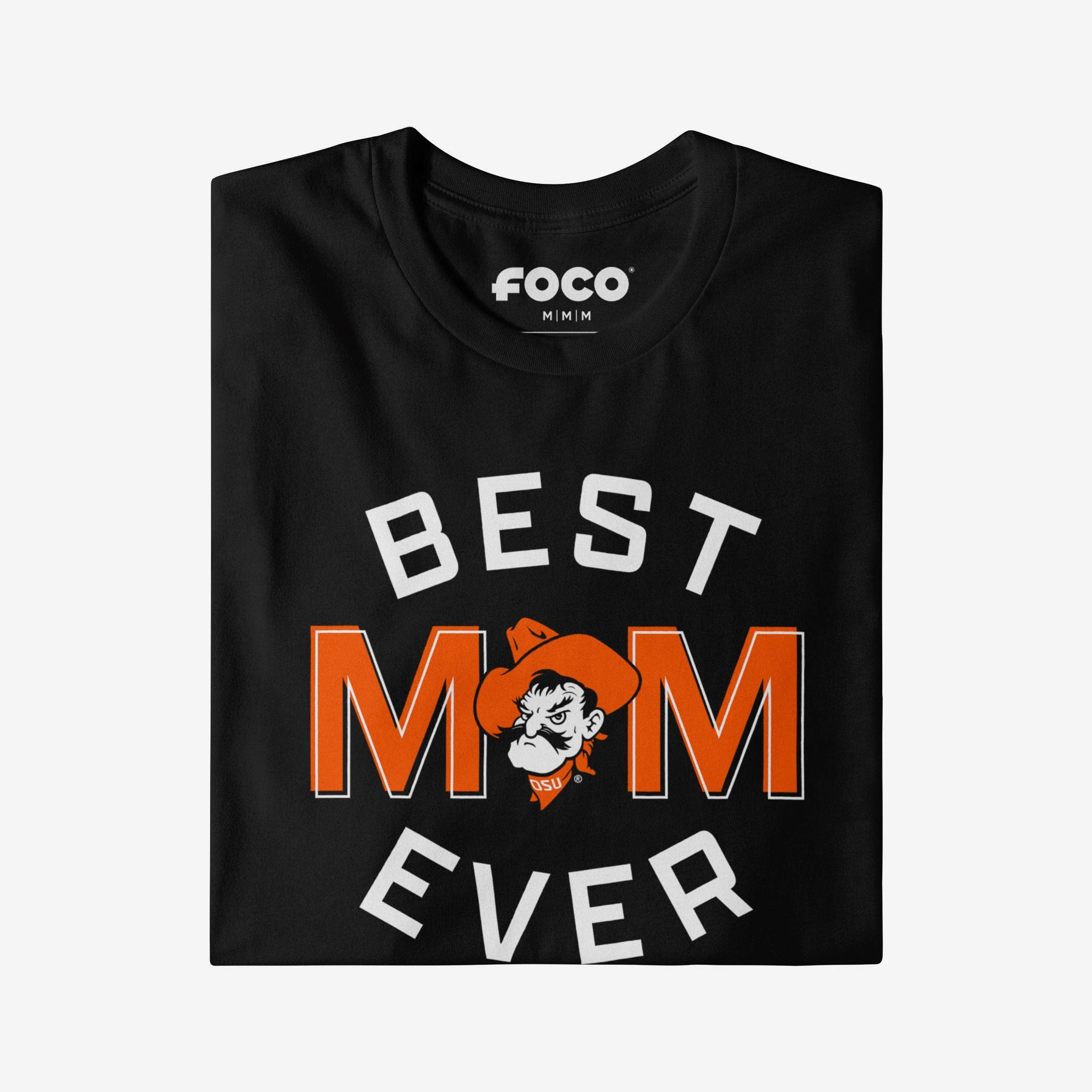 Oklahoma State Cowboys Best Mom Ever Arched T-Shirt - Image 3