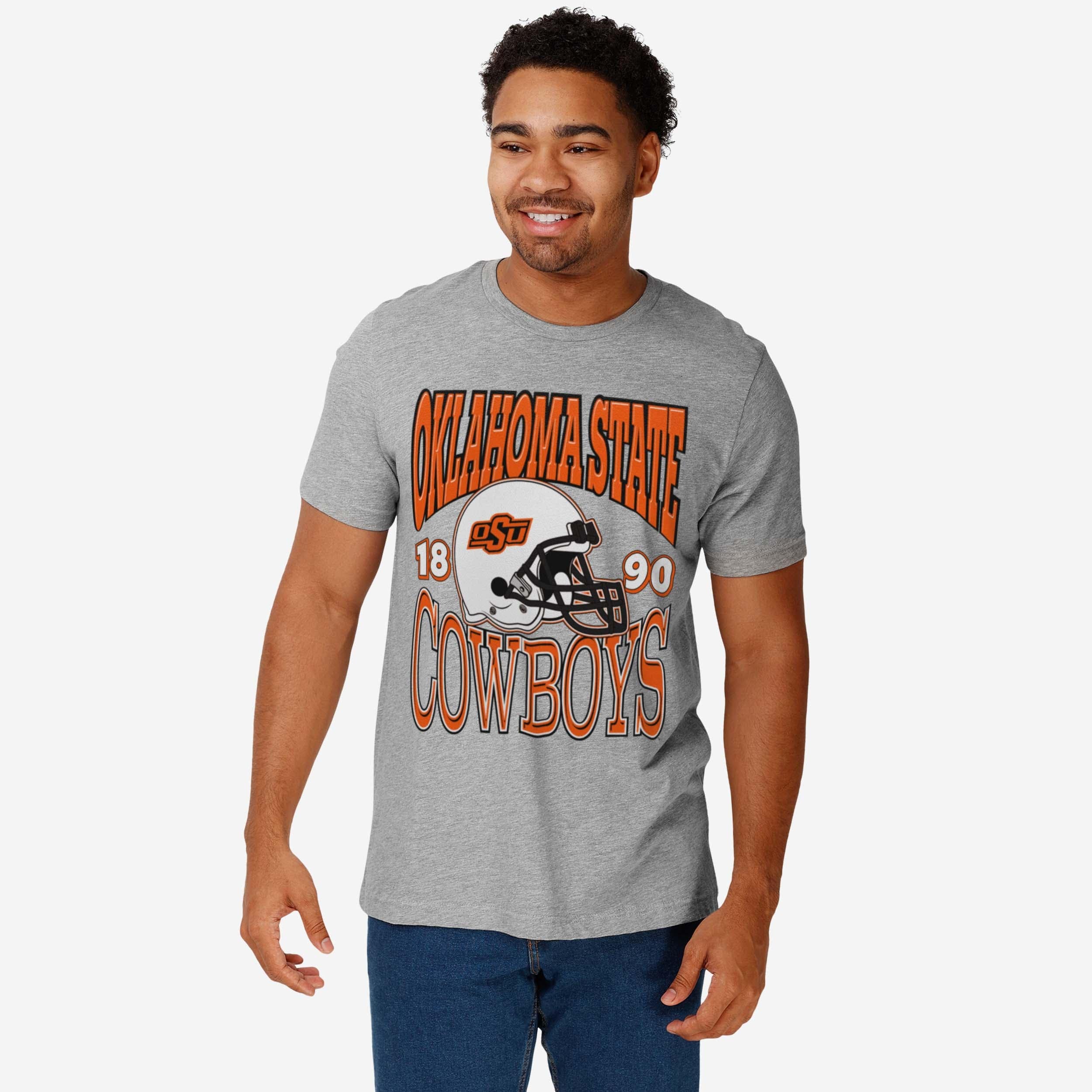 Oklahoma State Cowboys Classic Team Helmet T-Shirt - Image 2