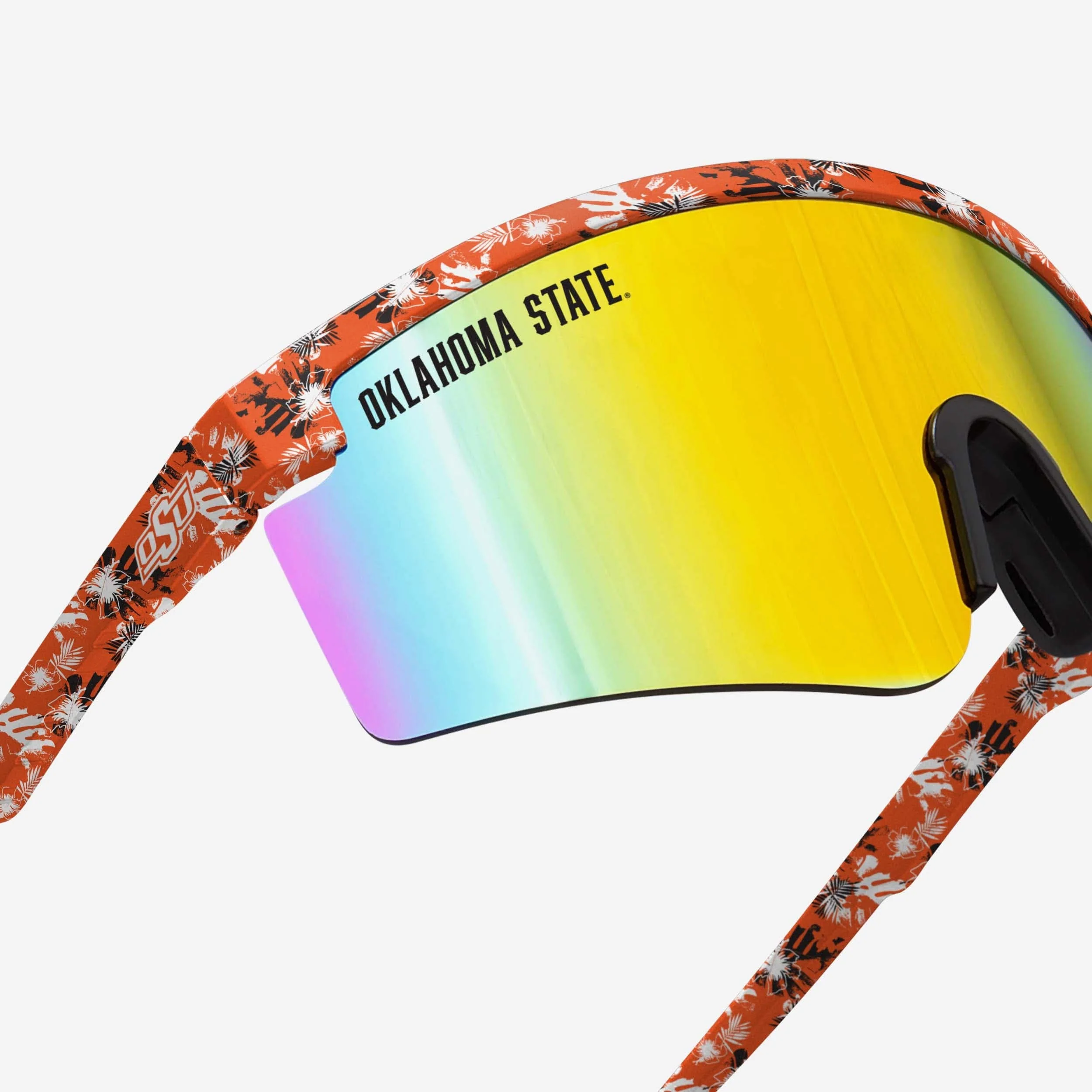 Oklahoma State Cowboys Floral Large Frame Sunglasses - Image 4