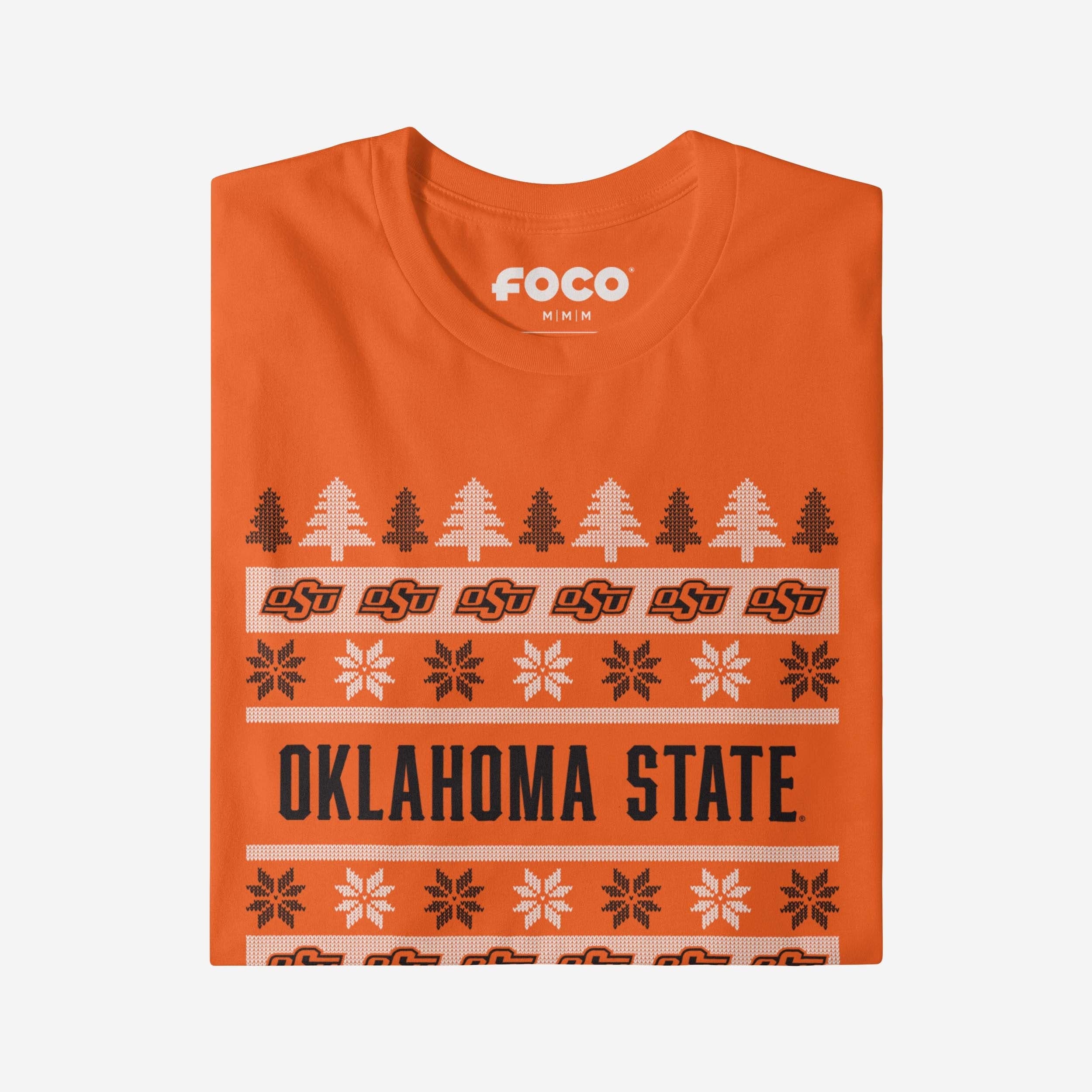 Oklahoma State Cowboys Holiday Sweater T-Shirt - Image 4