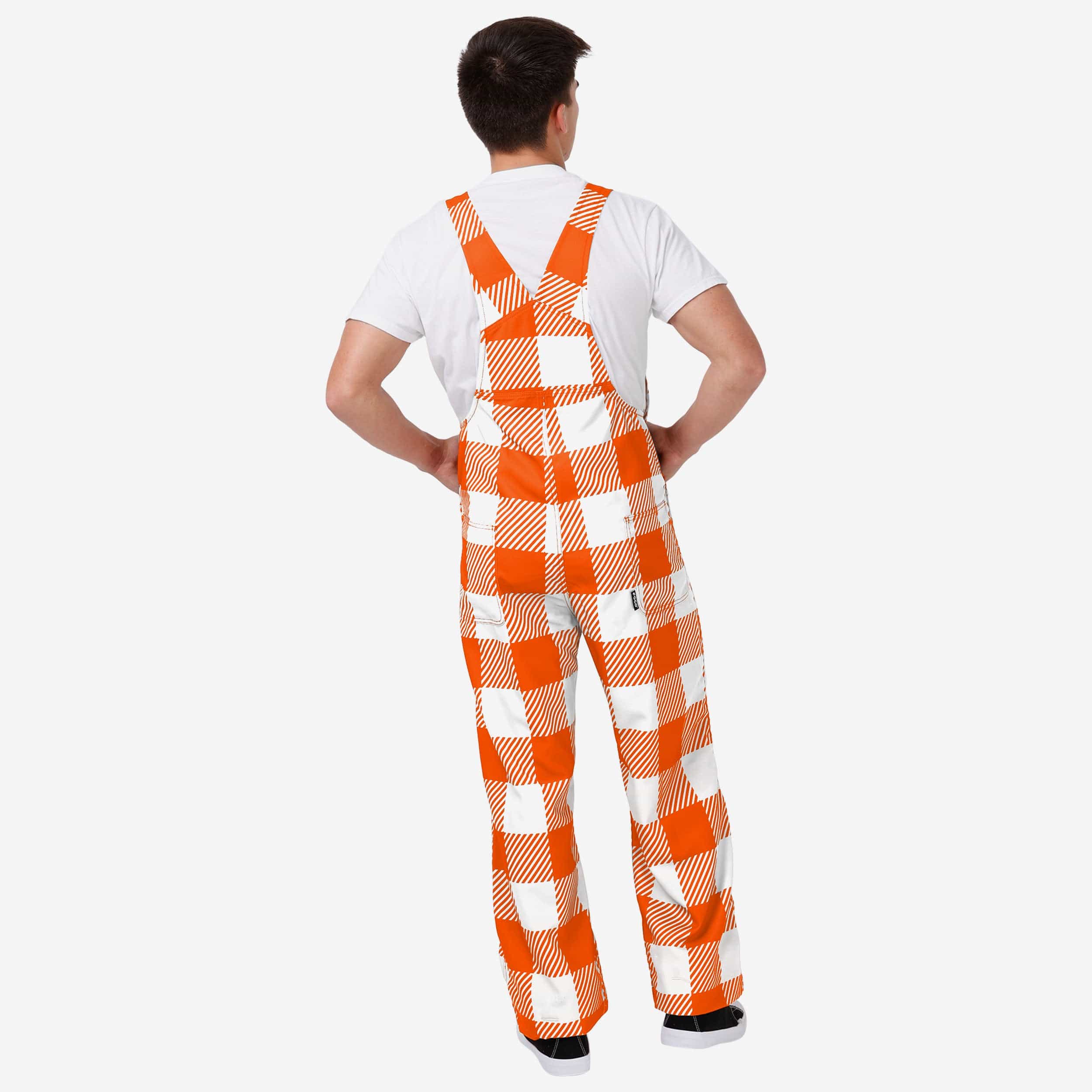 Oklahoma State Cowboys Mens Plaid Bib Overalls - Image 2