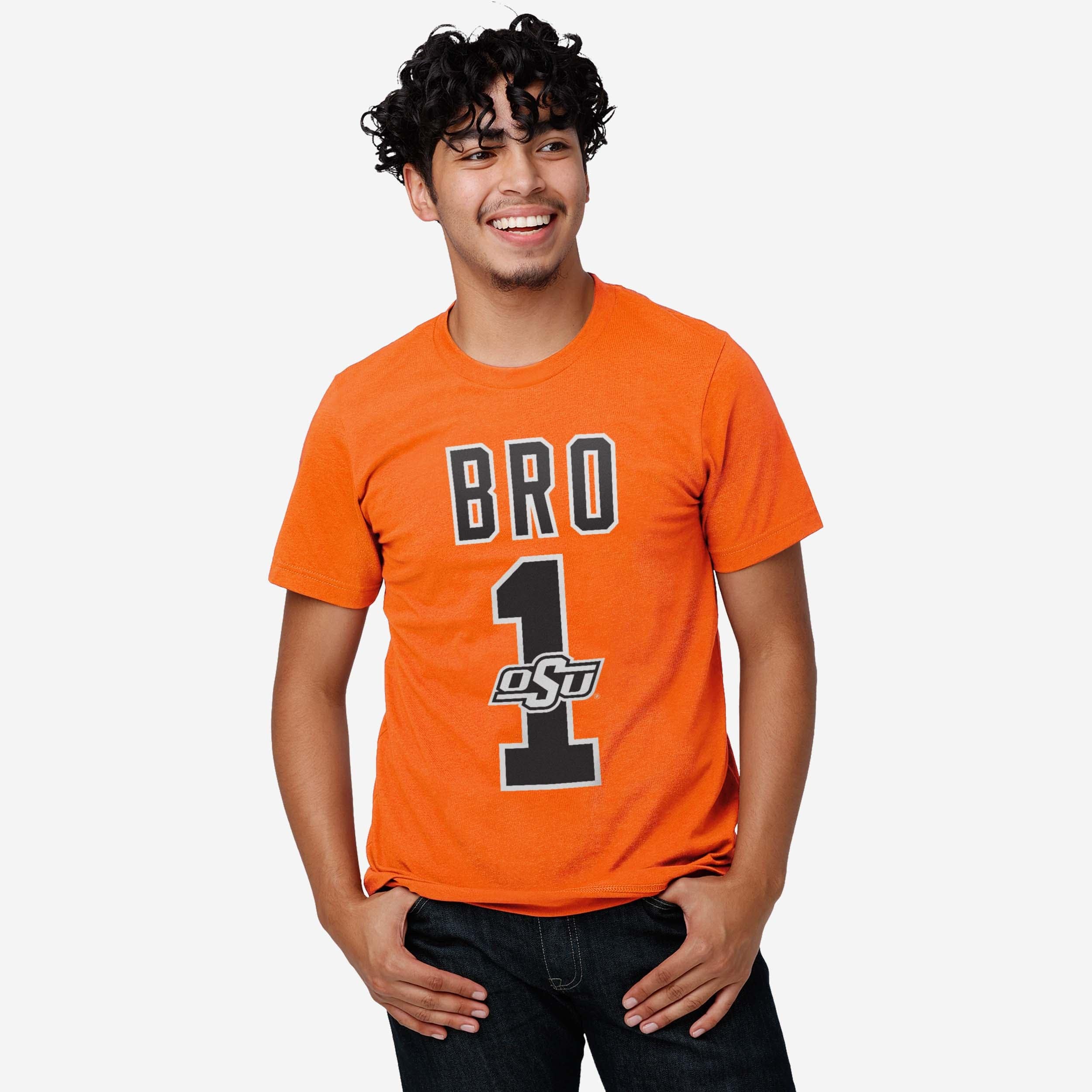 Oklahoma State Cowboys Number 1 Bro T-Shirt - Image 2