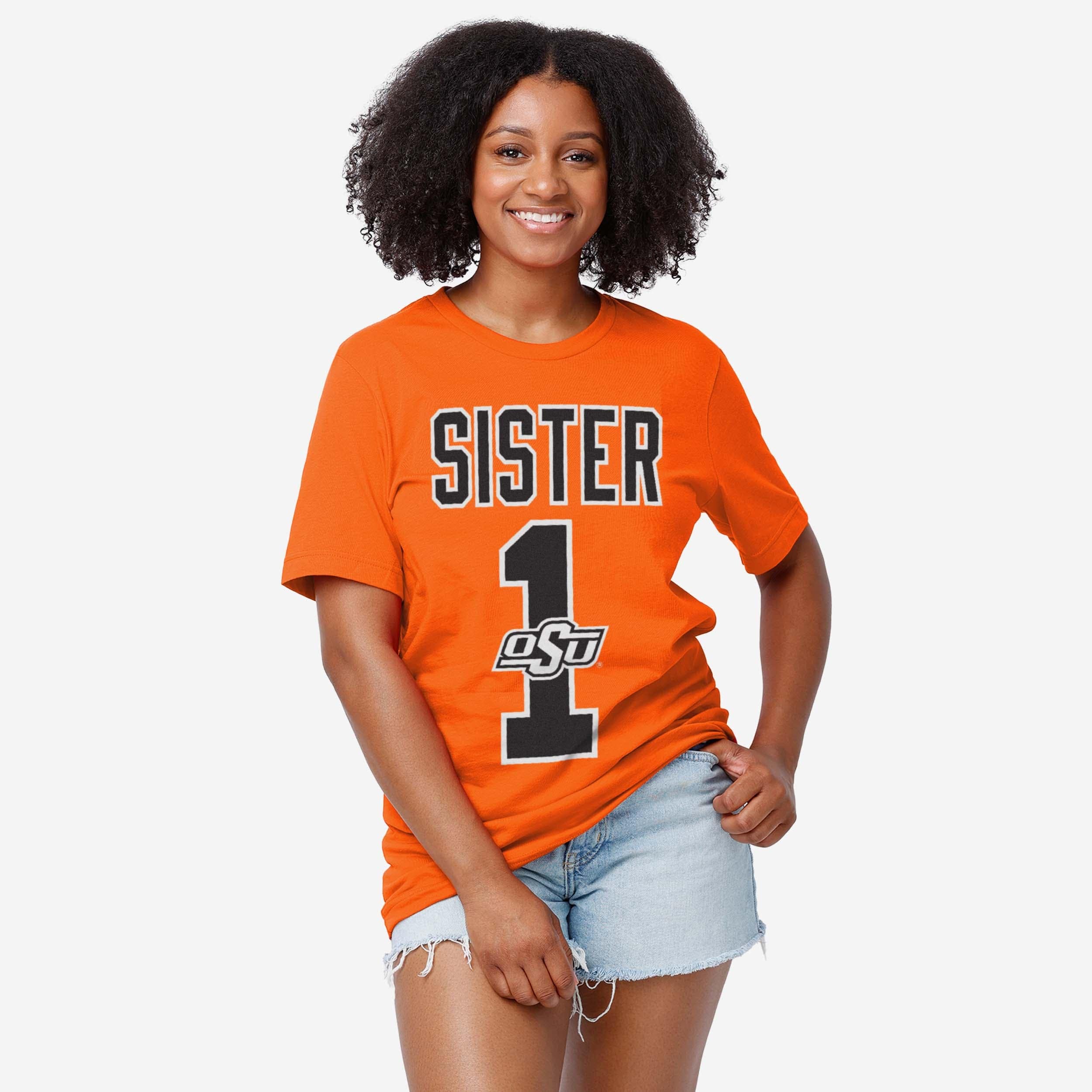 Oklahoma State Cowboys Number 1 Sister T-Shirt - Image 2