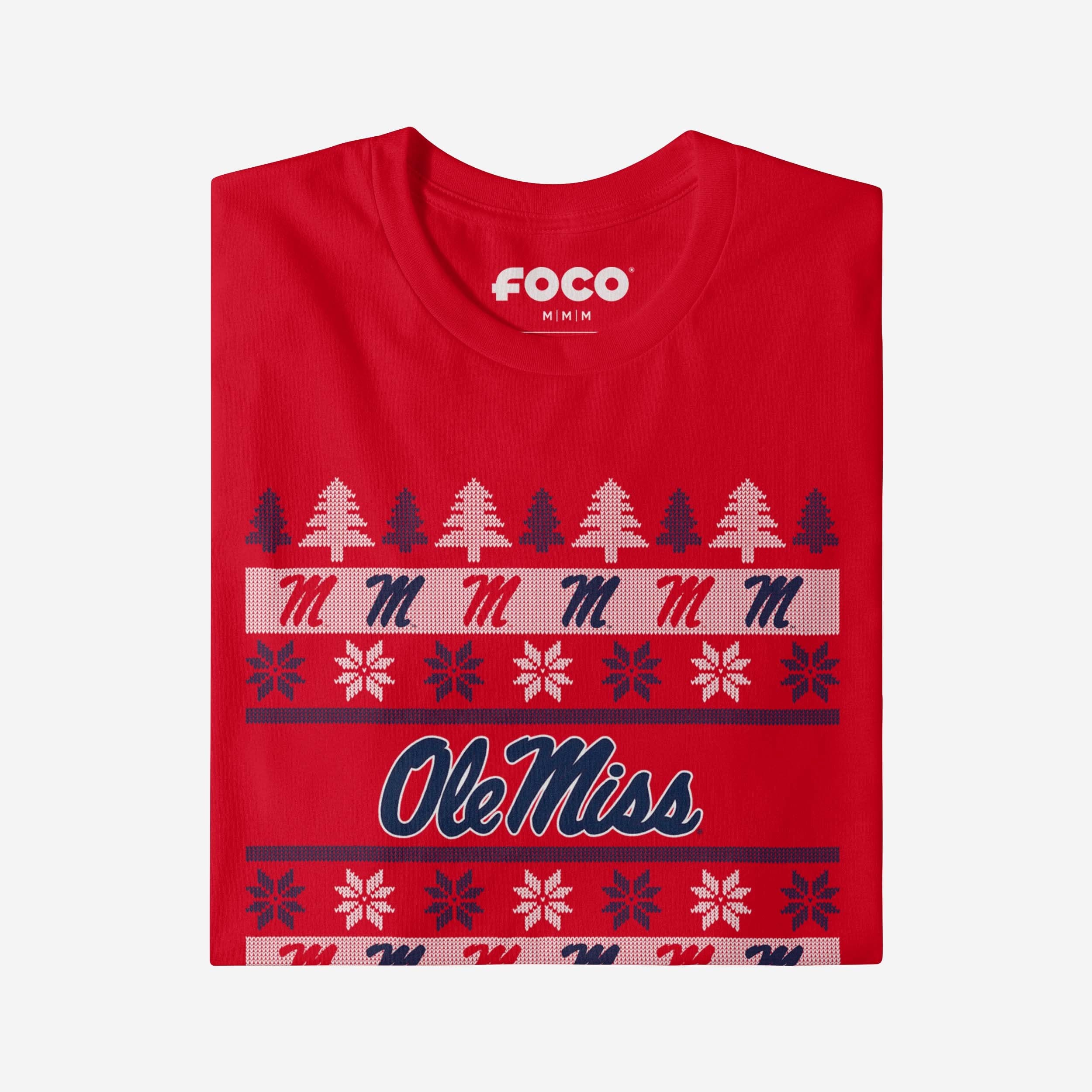 Ole Miss Rebels Holiday Sweater T-Shirt - Image 4
