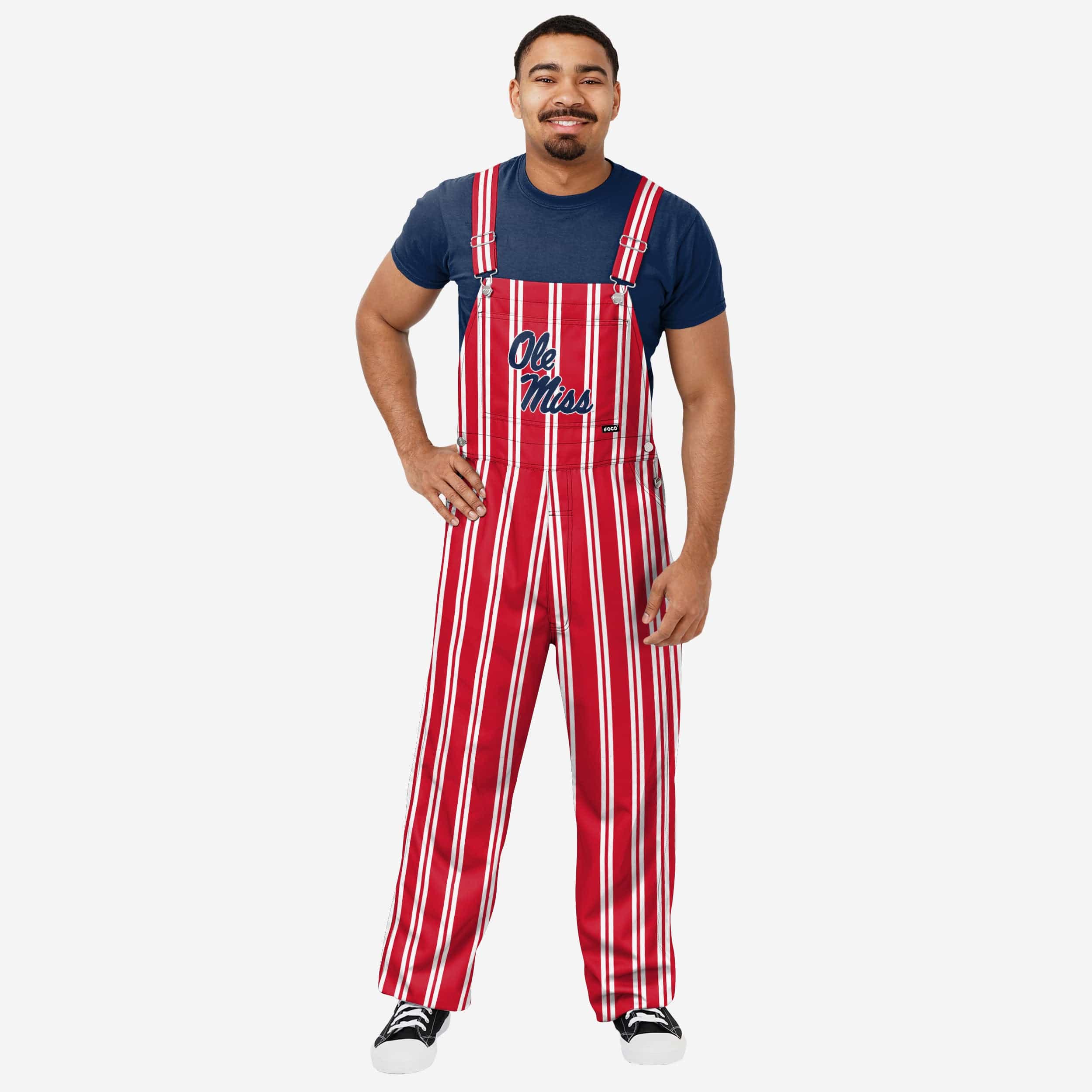 Ole Miss Rebels Mens Sideline Spirit Bib Overalls