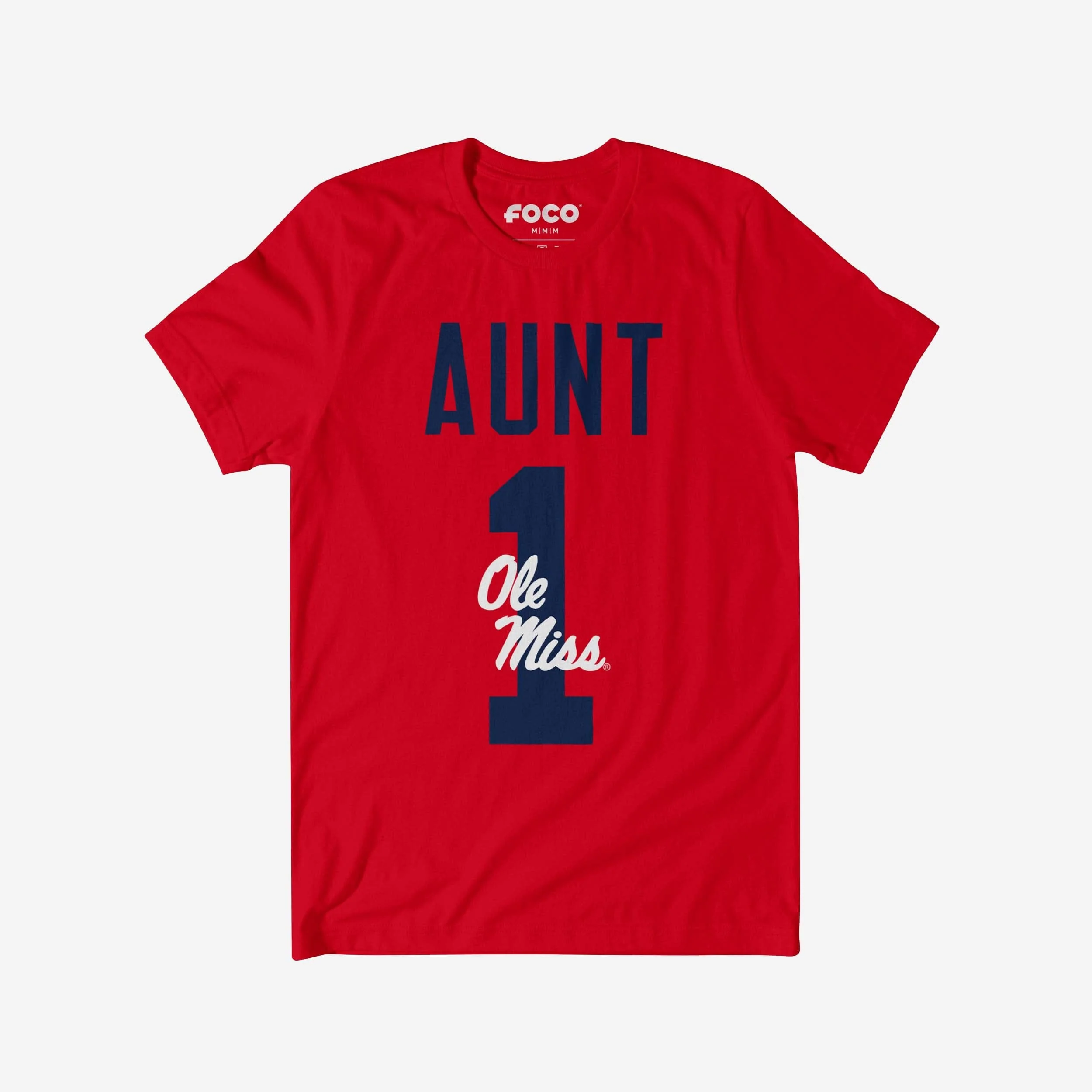 Ole Miss Rebels Number 1 Aunt T-Shirt