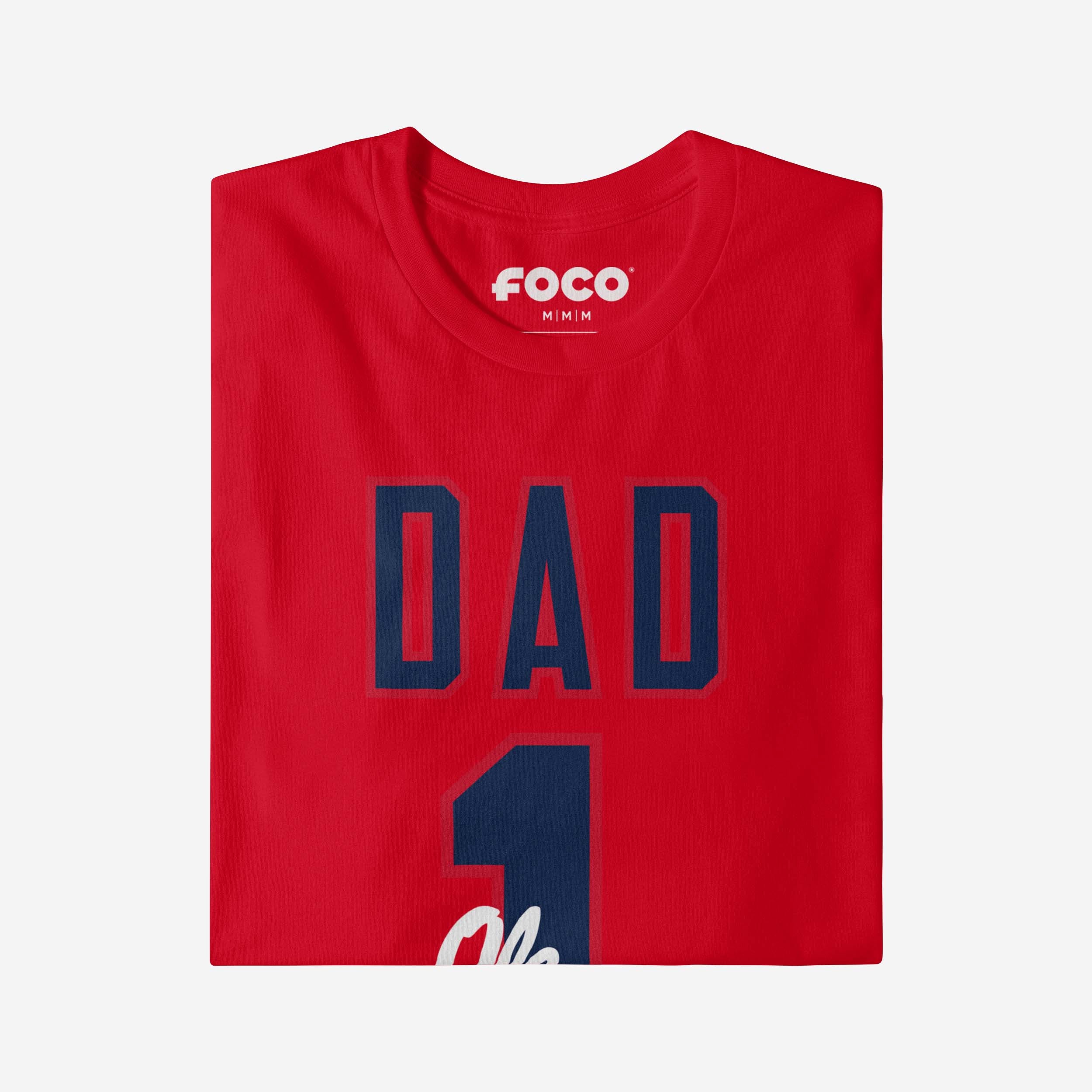 Ole Miss Rebels Number 1 Dad T-Shirt - Image 4