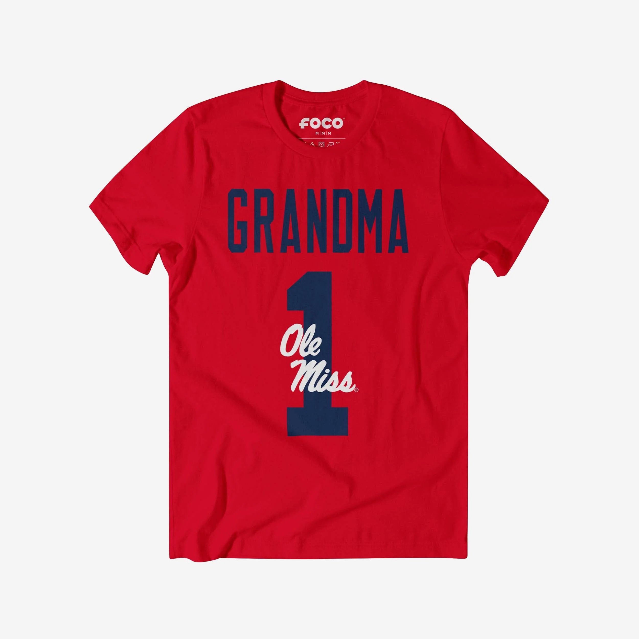 Ole Miss Rebels Number 1 Grandma T-Shirt
