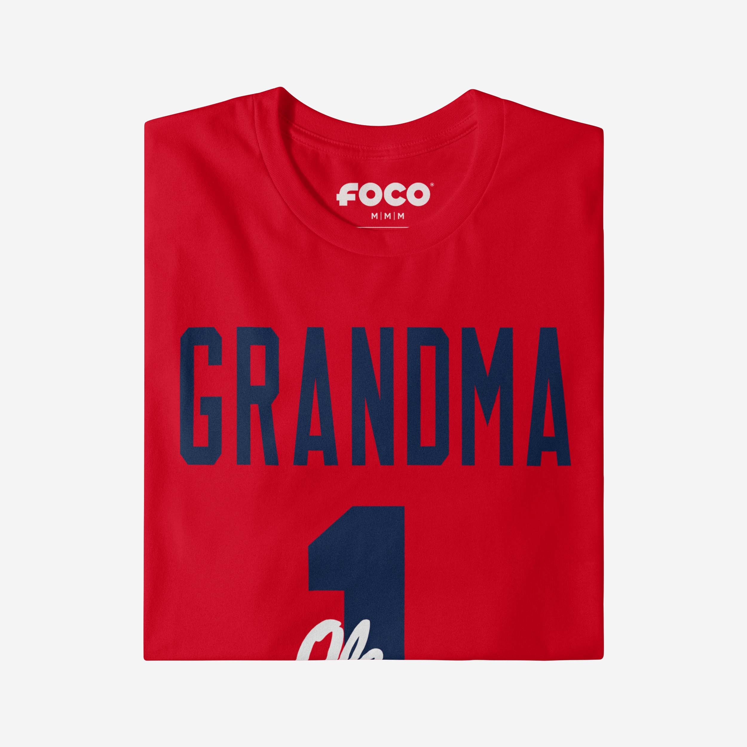 Ole Miss Rebels Number 1 Grandma T-Shirt - Image 3
