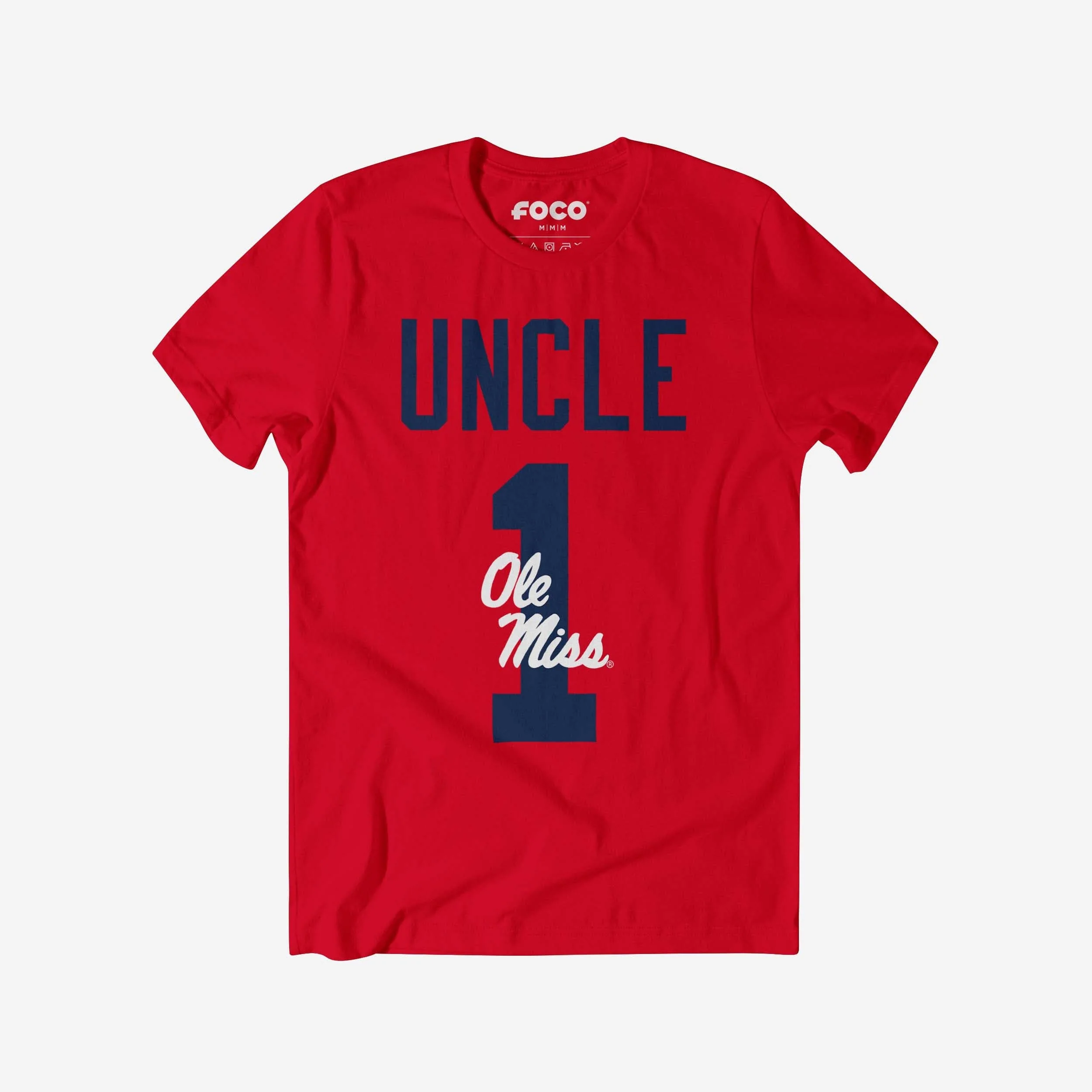 Ole Miss Rebels Number 1 Uncle T-Shirt
