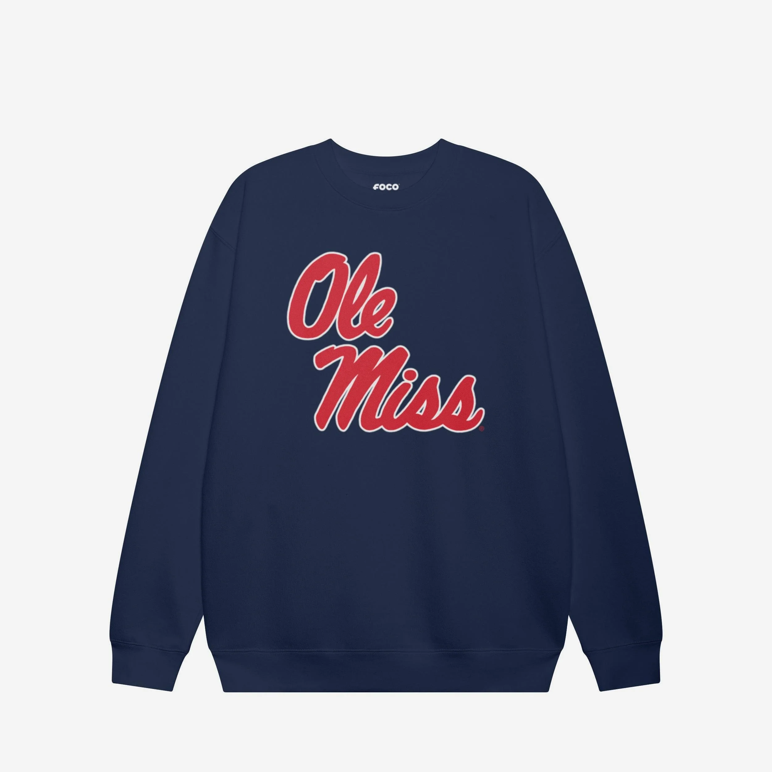 Ole Miss Rebels Primary Logo Crew Neck Sweatshirt - Image 3