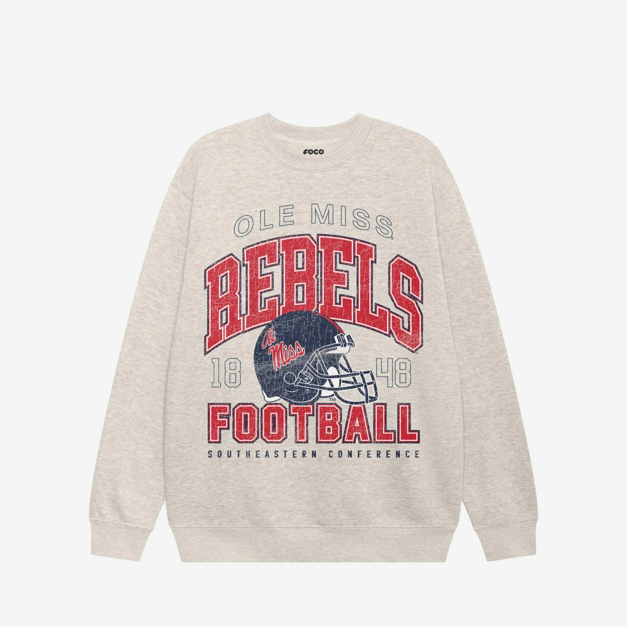 Ole Miss Rebels Varsity Crew Neck Sweatshirt