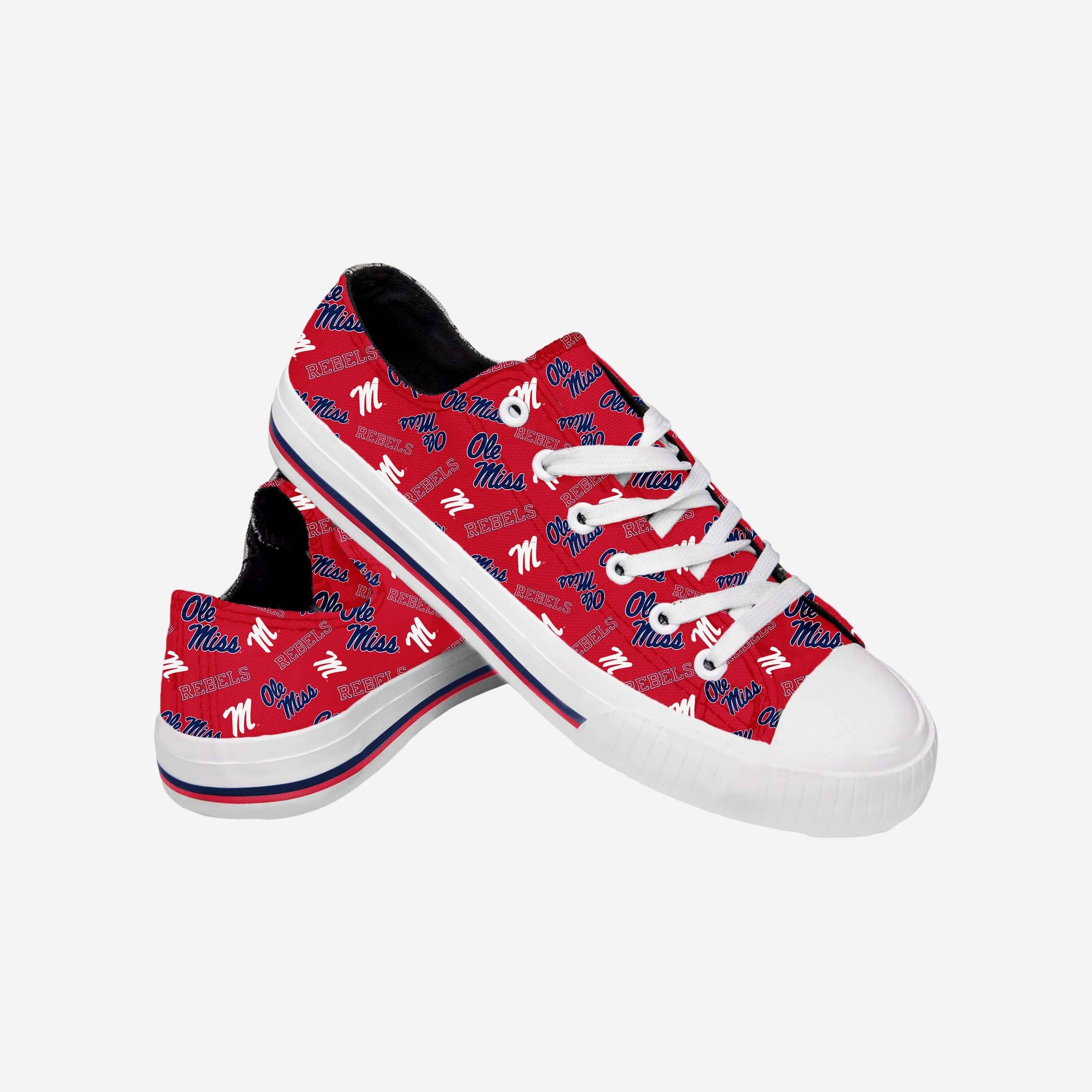 Ole Miss Rebels Womens Original Low Top Repeat Canvas Shoe - Image 2
