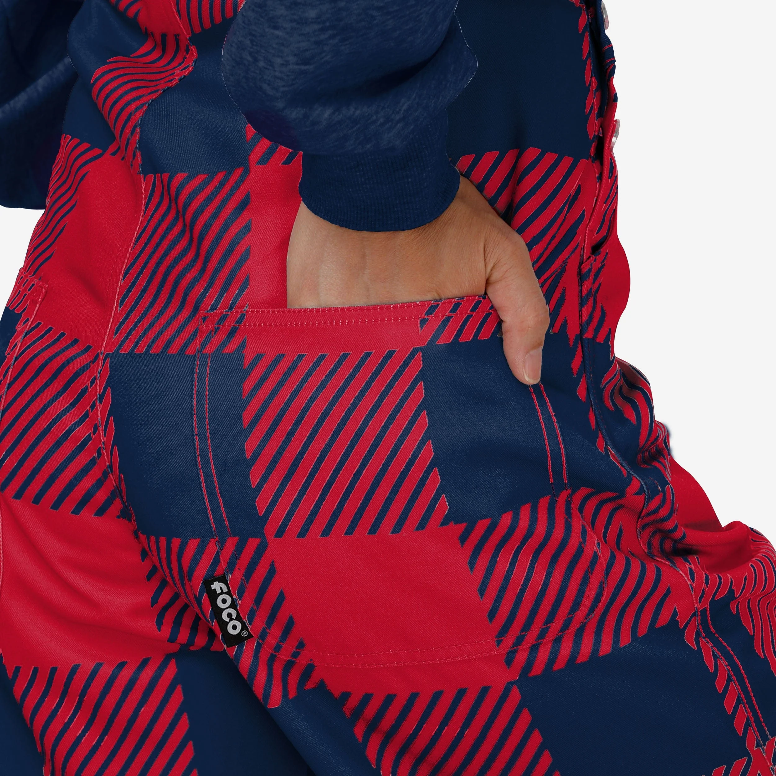 Ole Miss Rebels Womens Plaid Bib Overalls - Image 6
