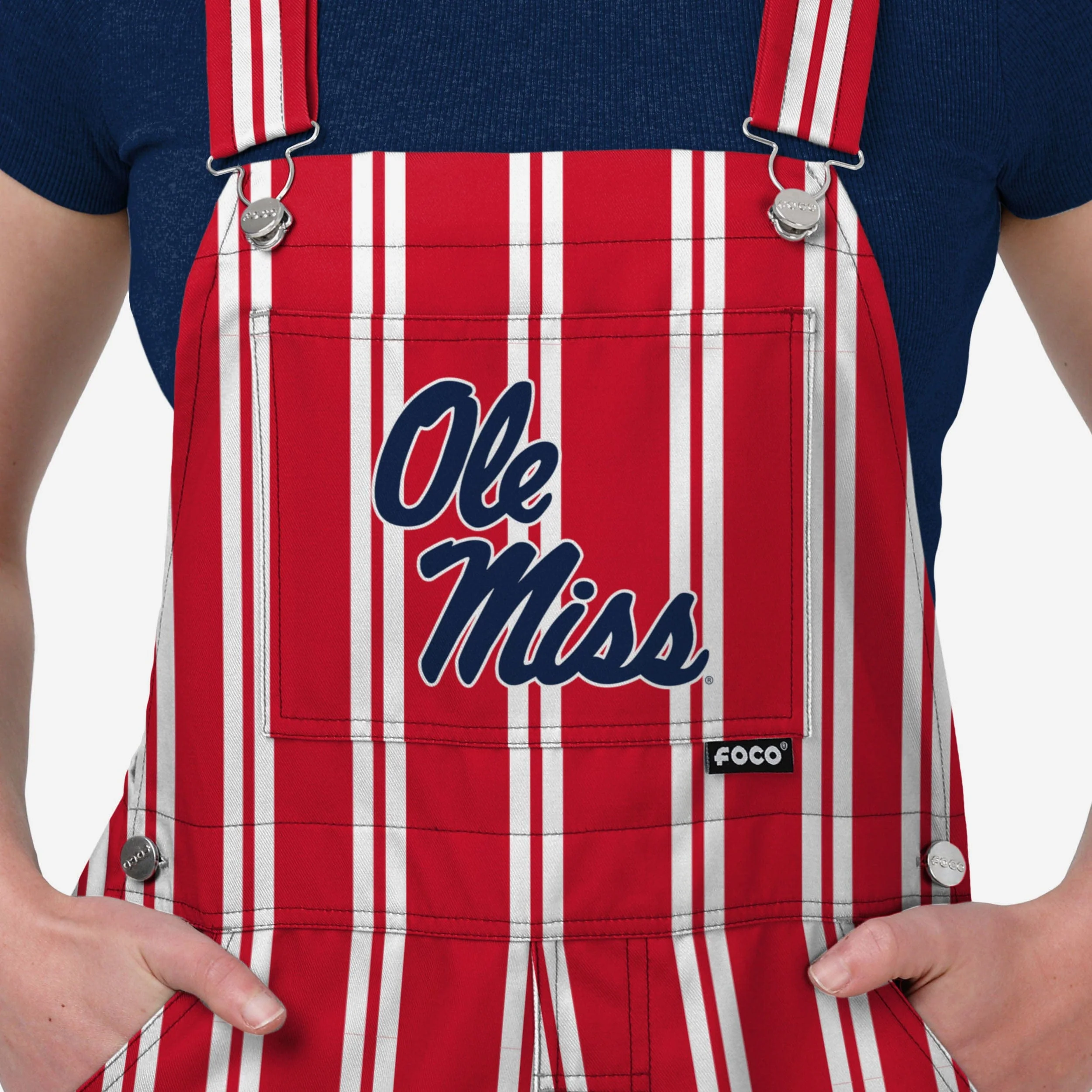 Ole Miss Rebels Womens Sideline Spirit Bib Overalls - Image 4