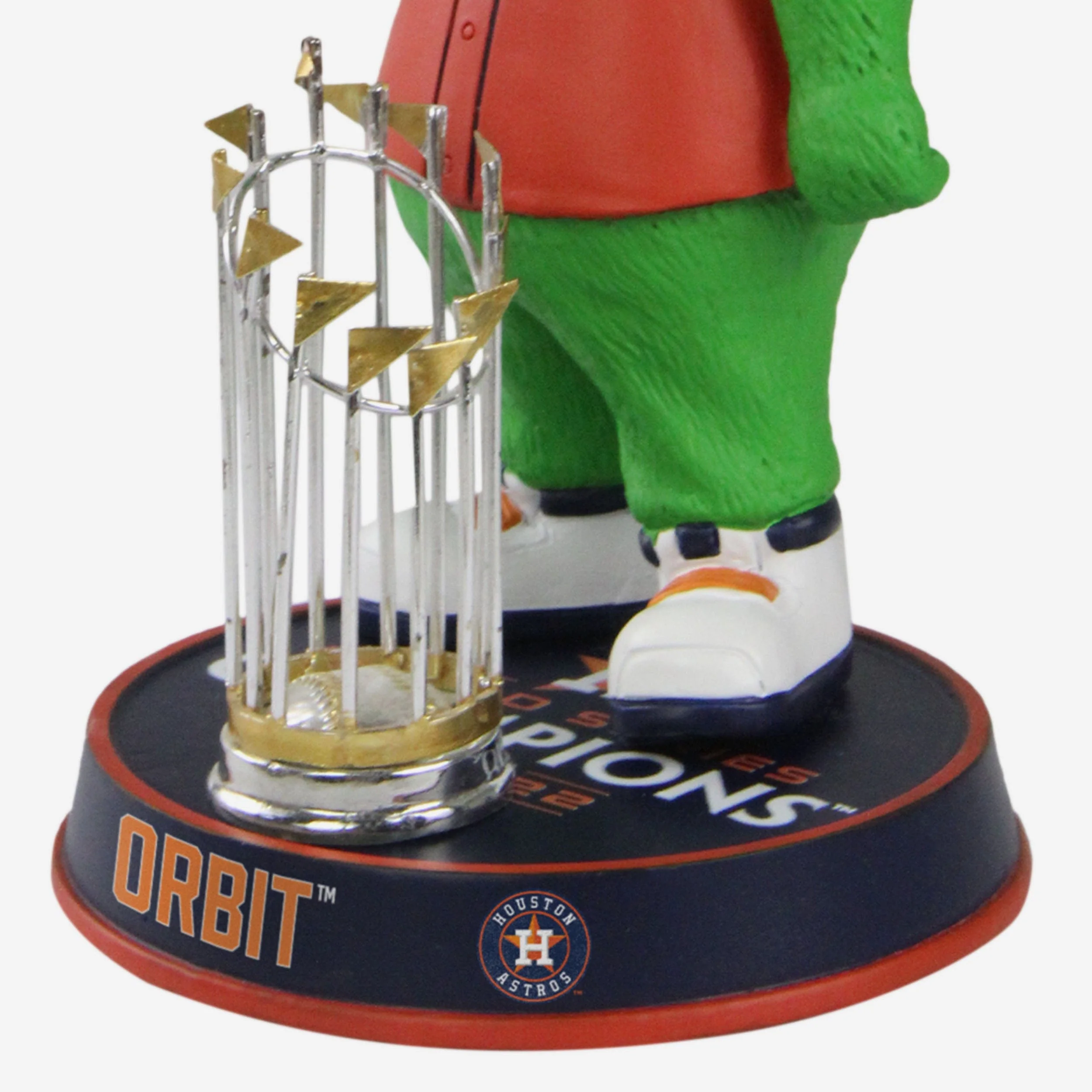 Orbit Houston Astros 2022 World Series Champions Orange Jersey Mascot Bighead Bobblehead - Image 3