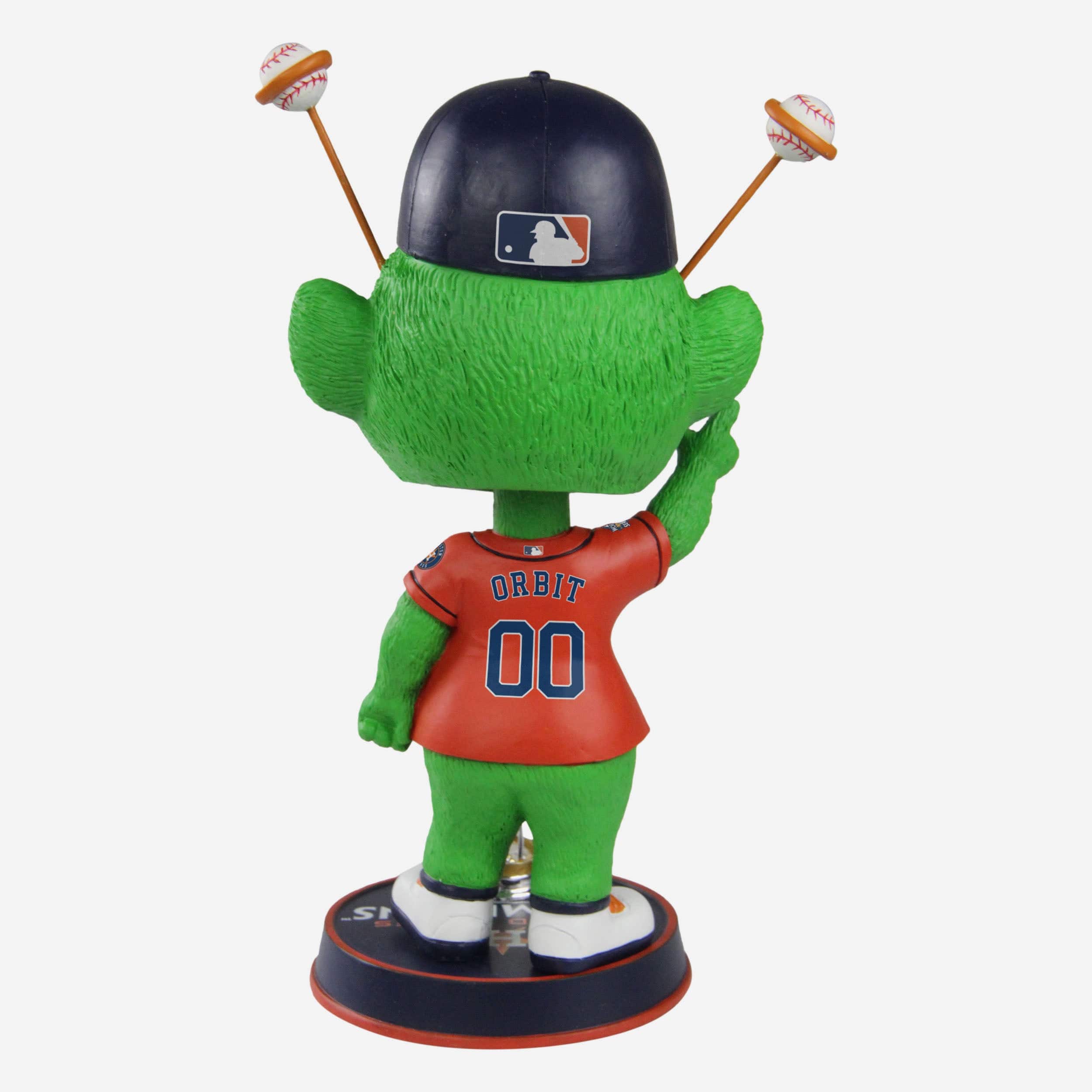 Orbit Houston Astros 2022 World Series Champions Orange Jersey Mascot Bighead Bobblehead - Image 5