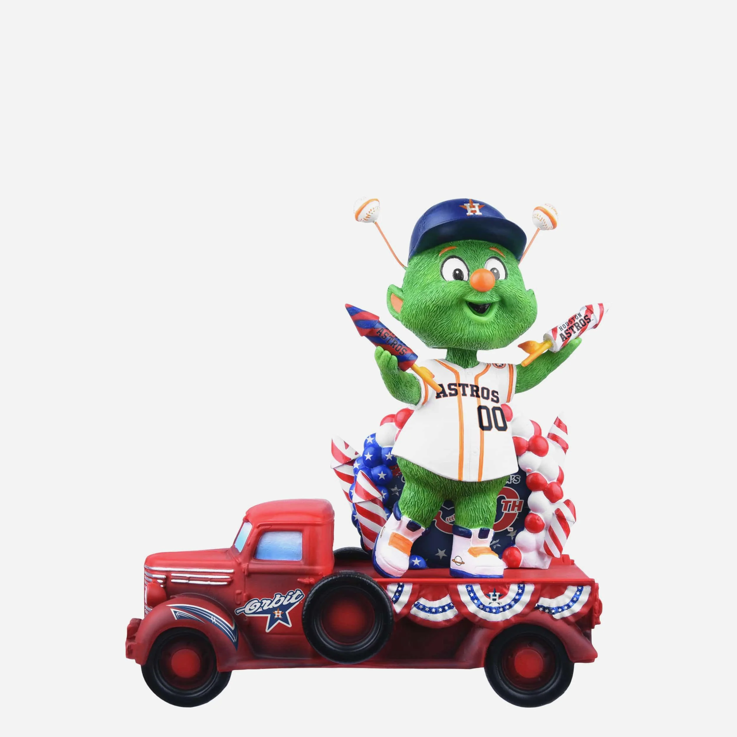 Orbit Houston Astros America's 250th Anniversary Parade Float Mascot Bobblehead