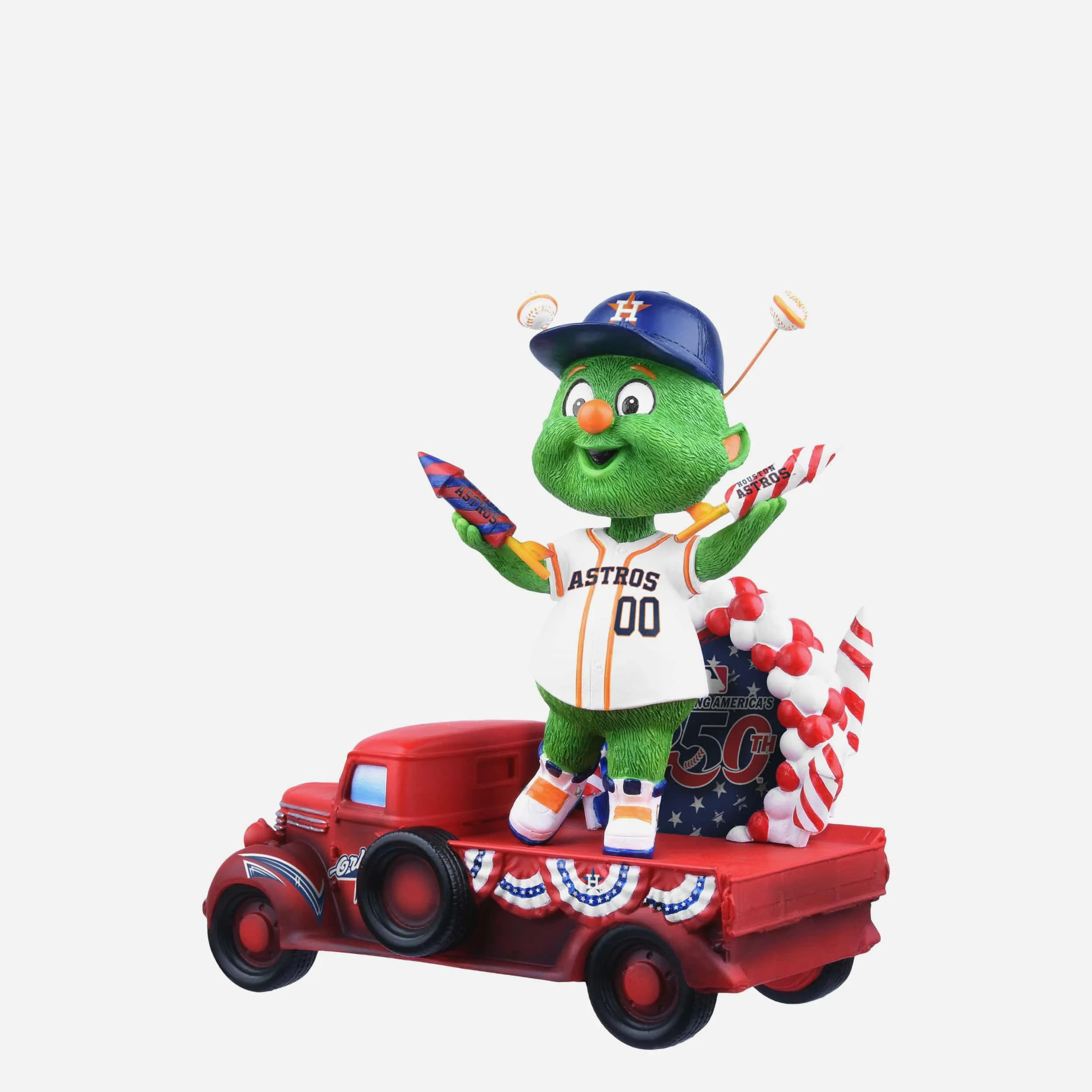 Orbit Houston Astros America's 250th Anniversary Parade Float Mascot Bobblehead - Image 5