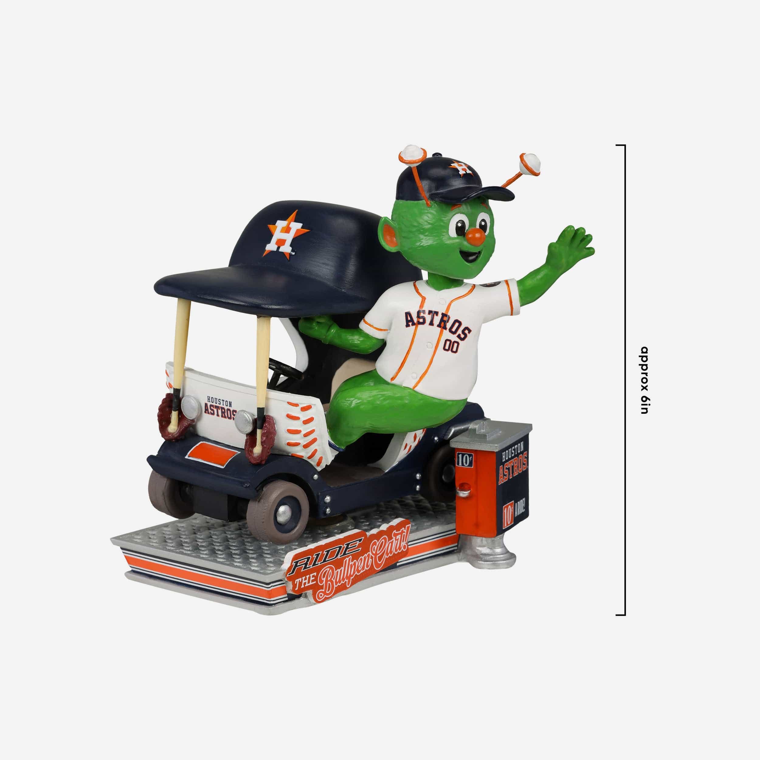 Orbit Houston Astros Bullpen Cart Mascot Bobblehead - Image 4