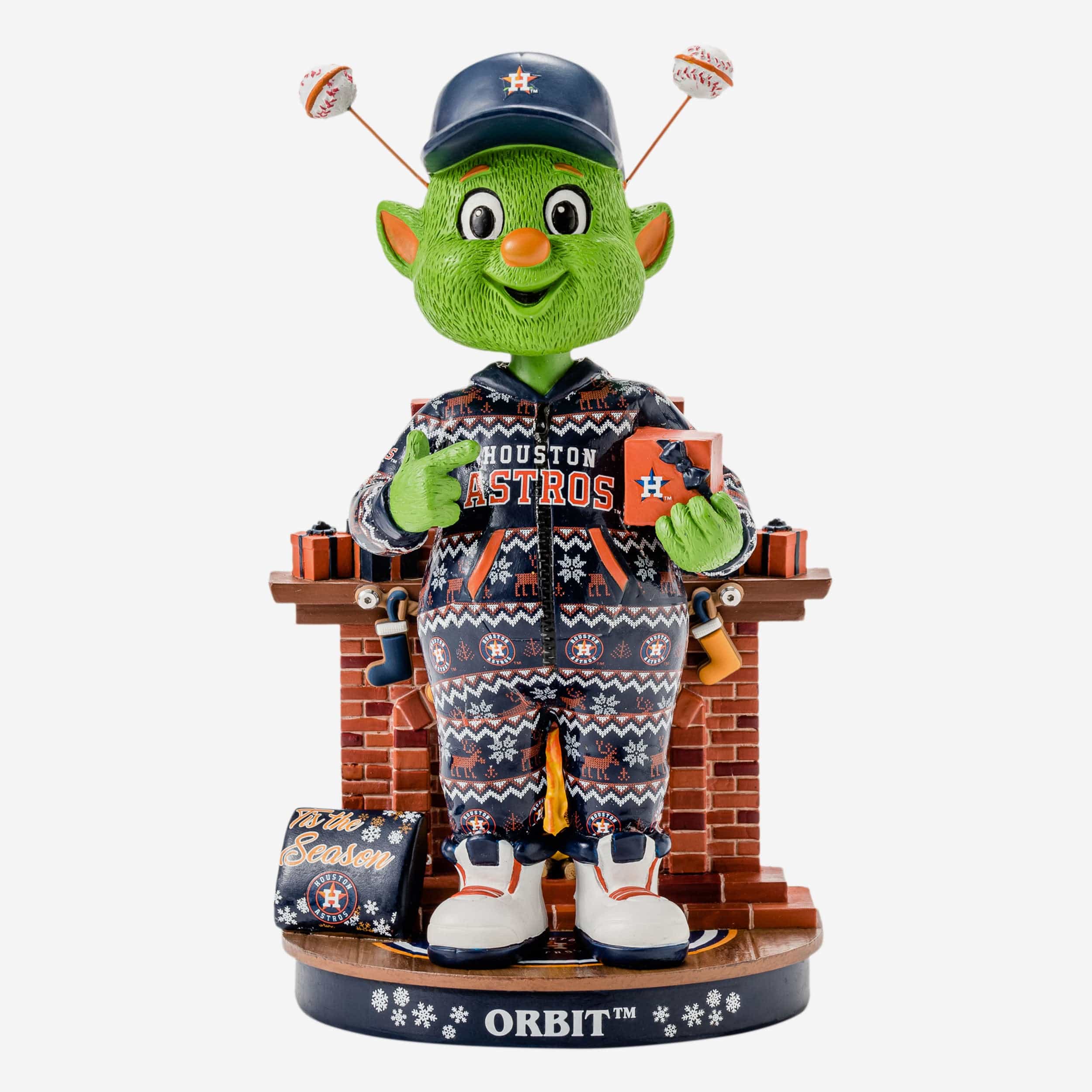 Orbit Houston Astros Holiday Mascot Bobblehead