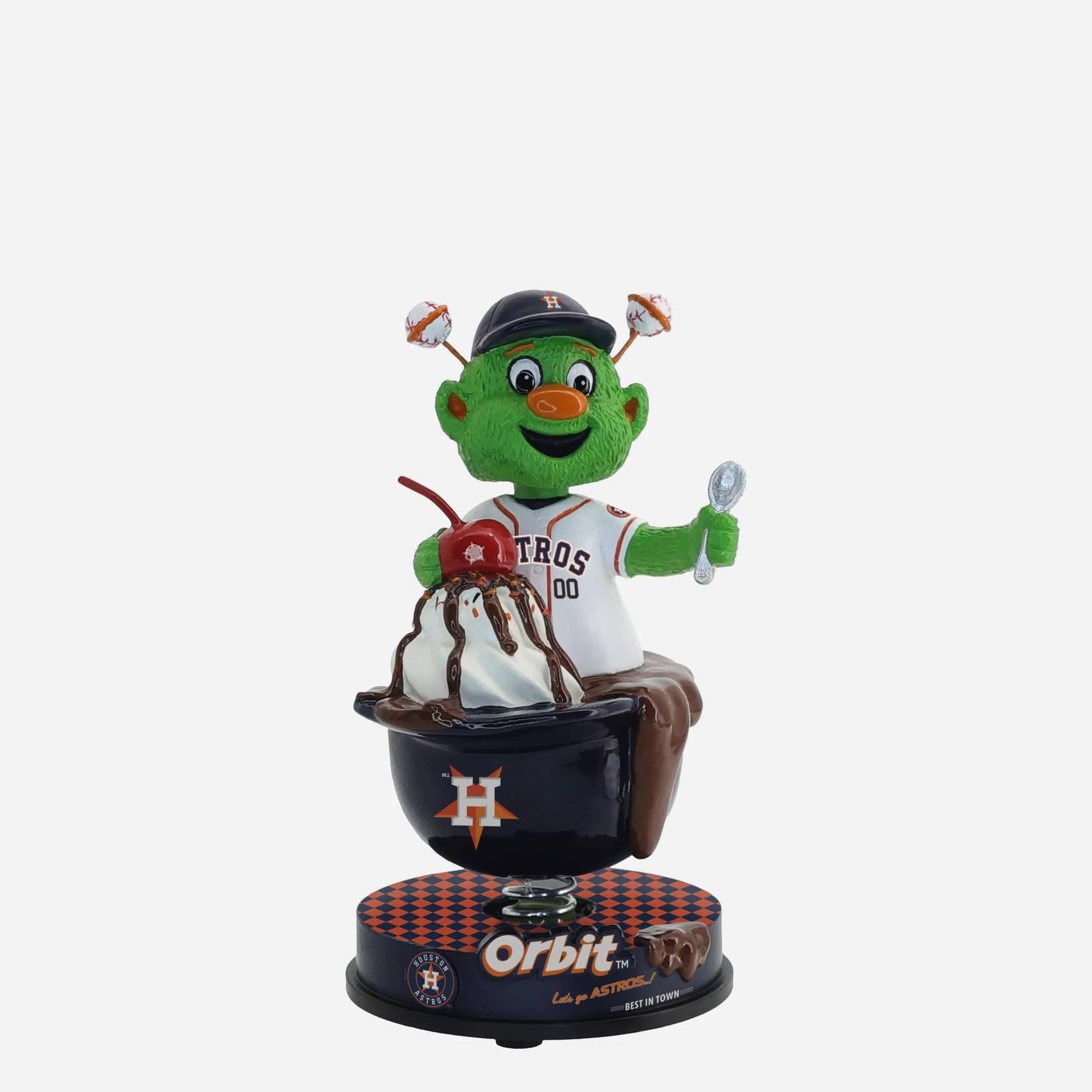 Orbit Houston Astros Ice Cream Helmet Mascot Bobblehead