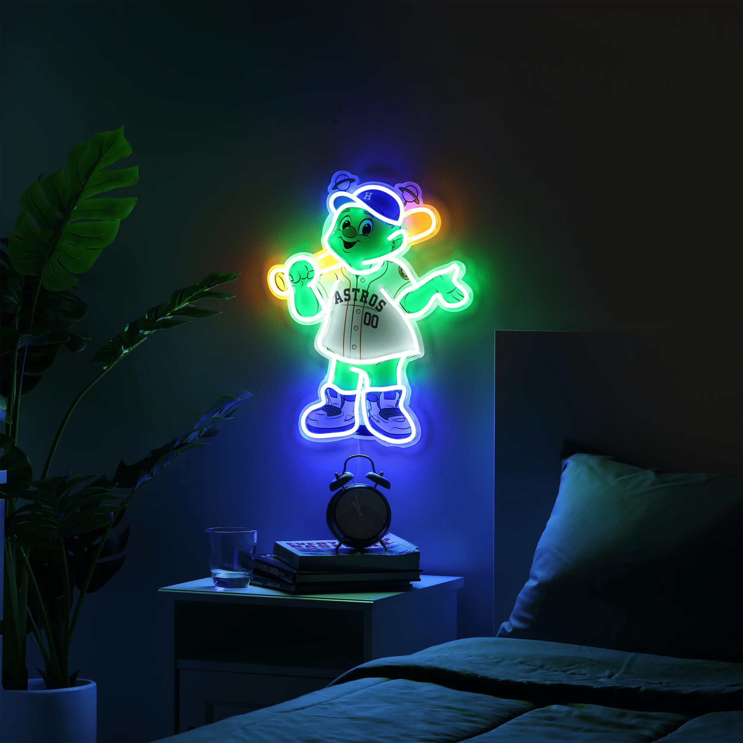 Orbit Houston Astros LED Neon Light Up Mascot Sign - Image 3