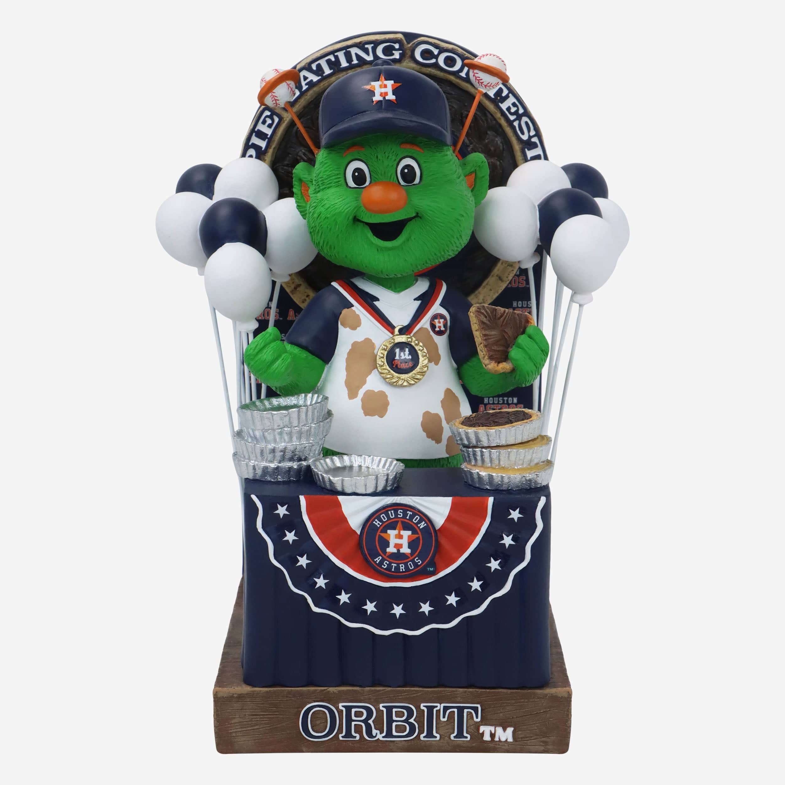 Orbit Houston Astros Pie Eating Contest Mascot Bobblehead