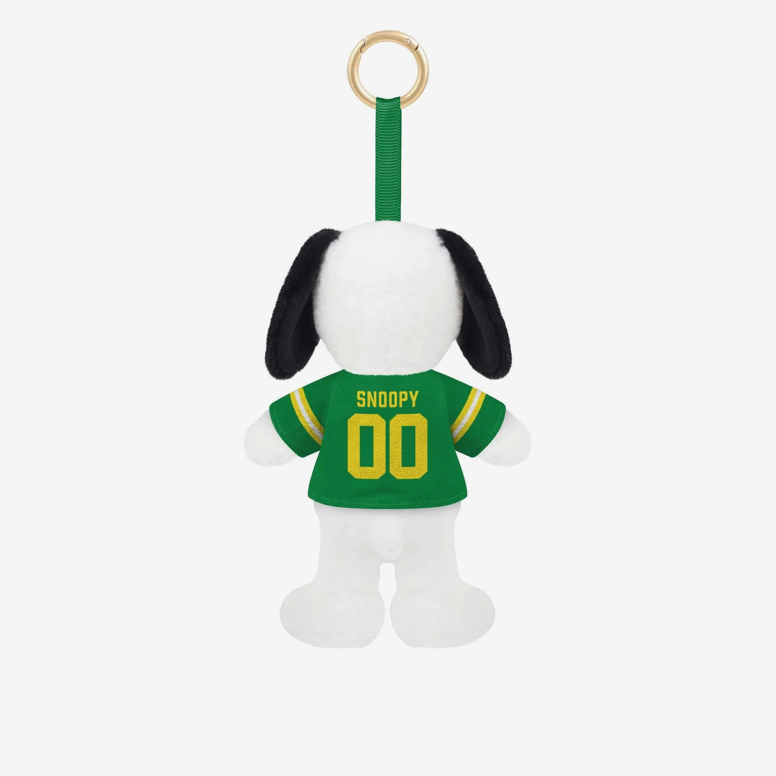 Oregon Ducks Plush Snoopy Peanuts Bag Charm Keychain - Image 2