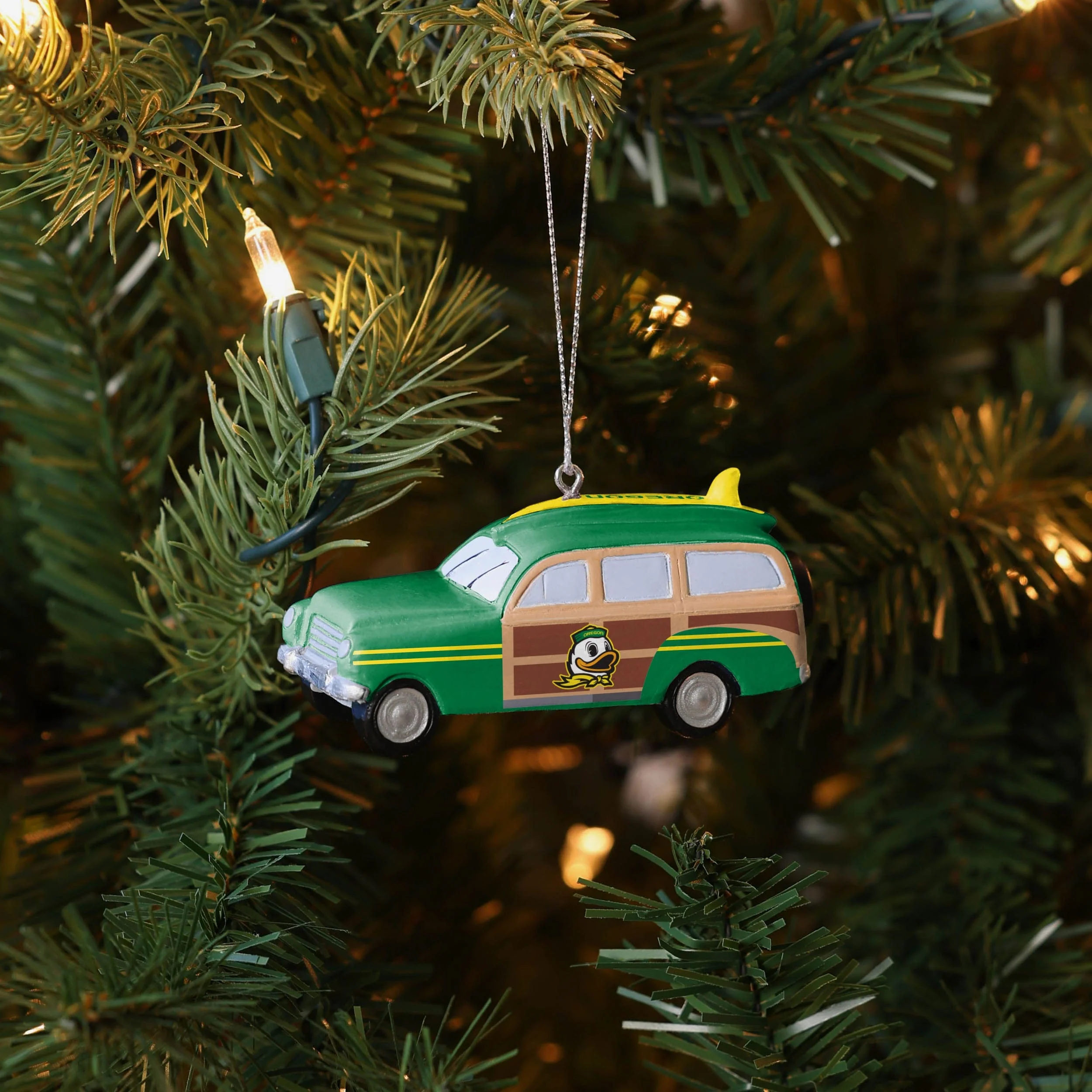 Oregon Ducks Station Wagon Ornament - Image 4