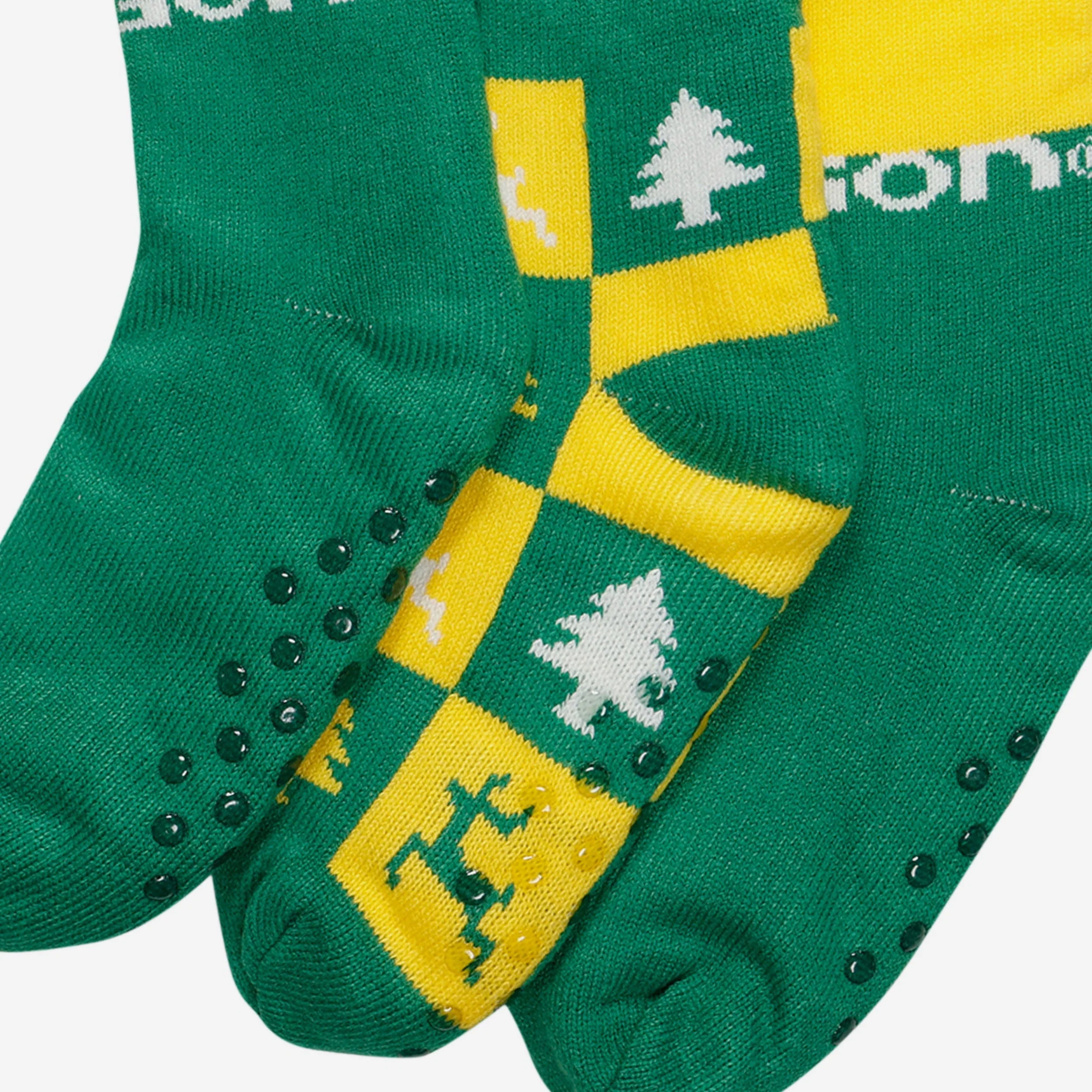 Oregon Ducks Womens Fan Footy 3 Pack Slipper Socks - Image 3