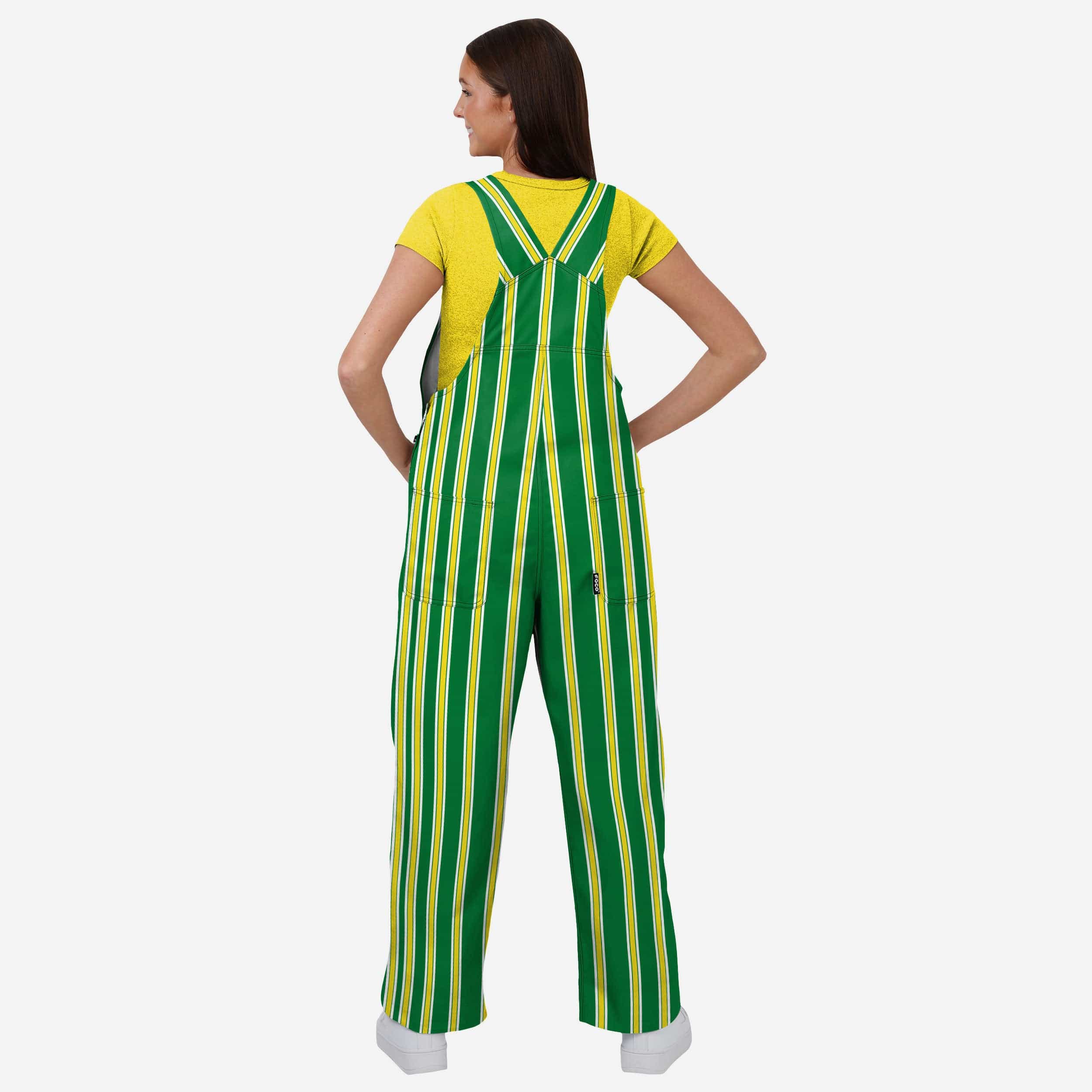 Oregon Ducks Womens Sideline Spirit Bib Overalls - Image 2