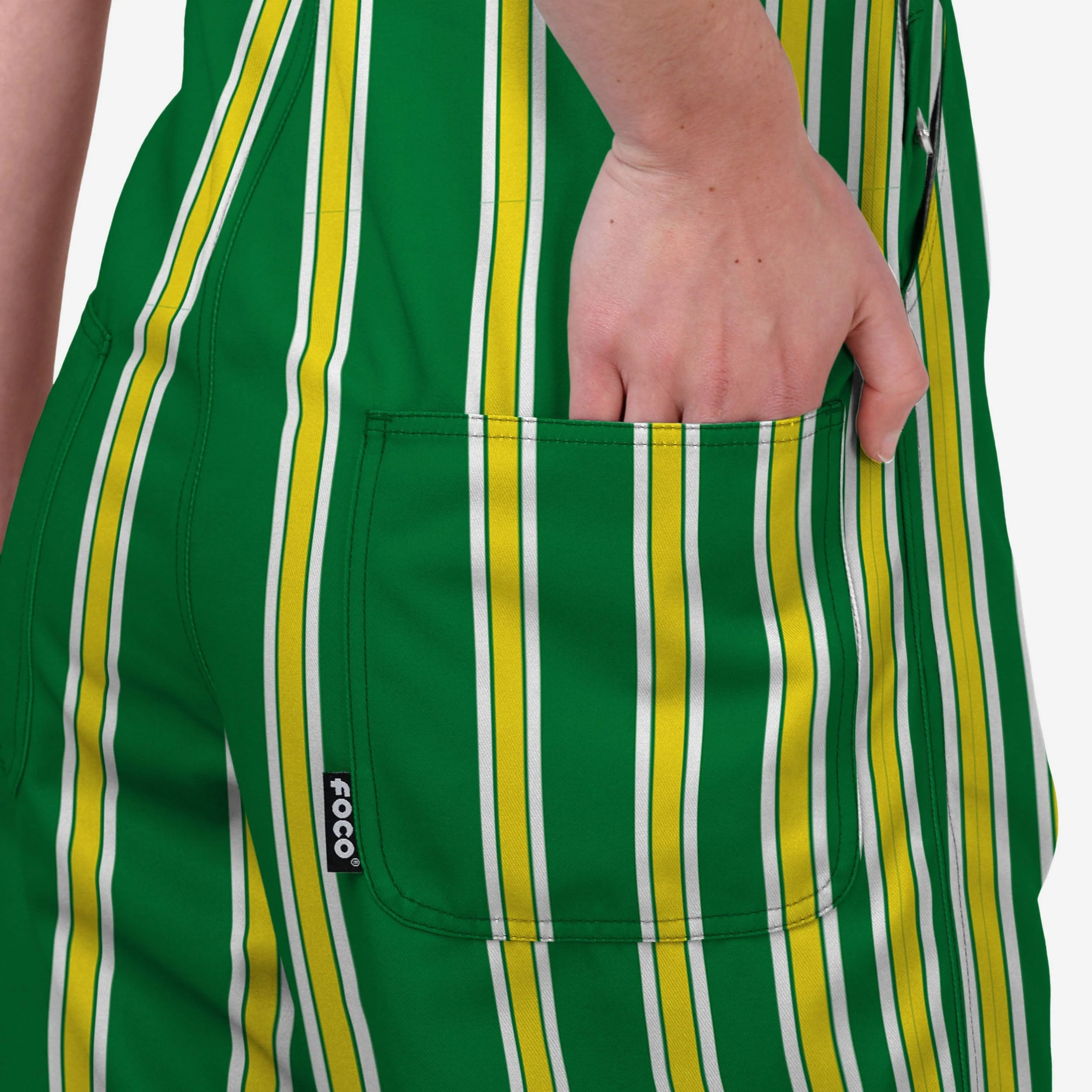 Oregon Ducks Womens Sideline Spirit Bib Overalls - Image 6