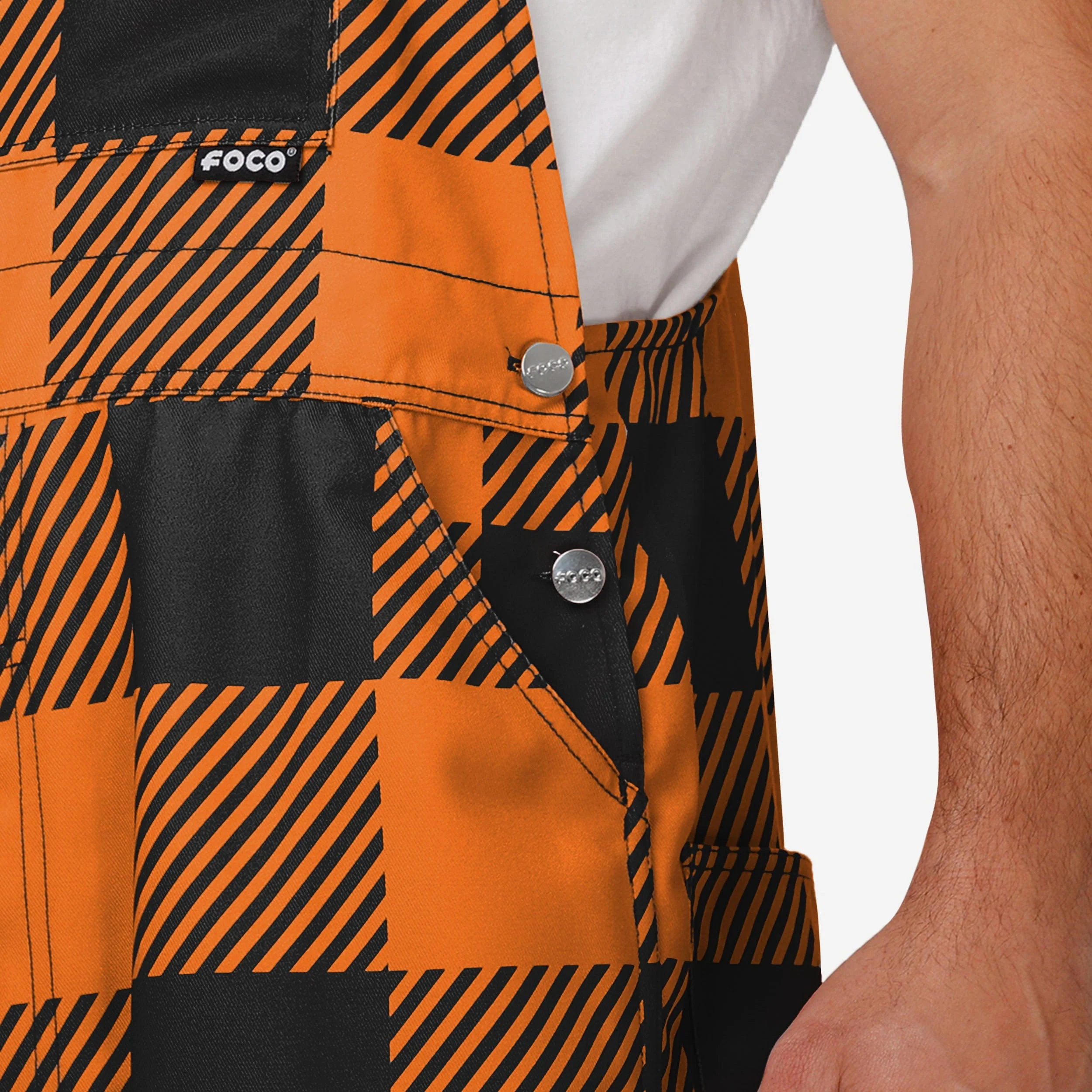 Oregon State Beavers Mens Plaid Bib Overalls - Image 5