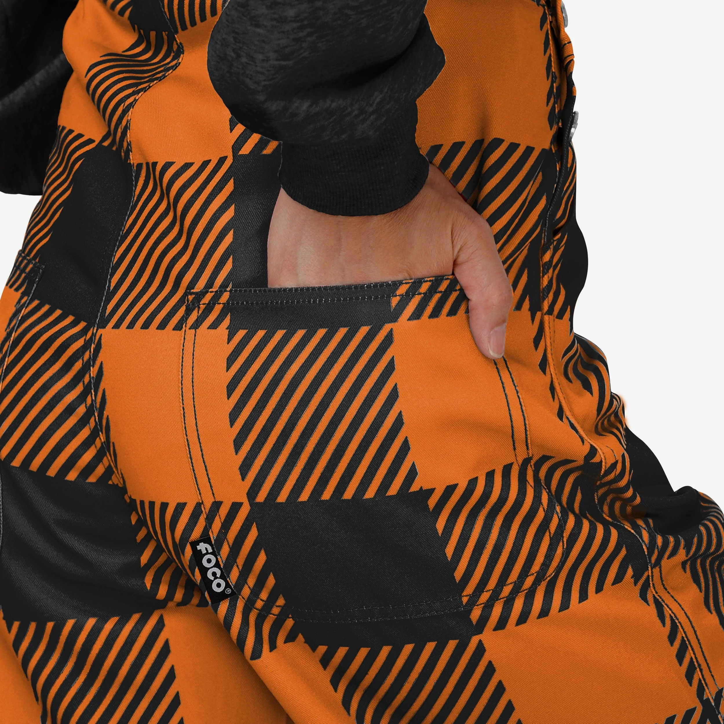 Oregon State Beavers Womens Plaid Bib Overalls - Image 6