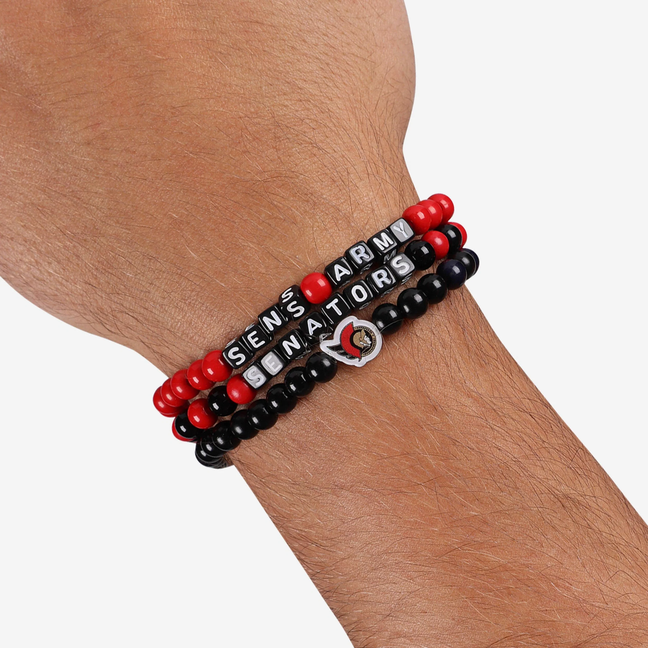 Ottawa Senators 3 Pack Beaded Friendship Bracelet - Image 4