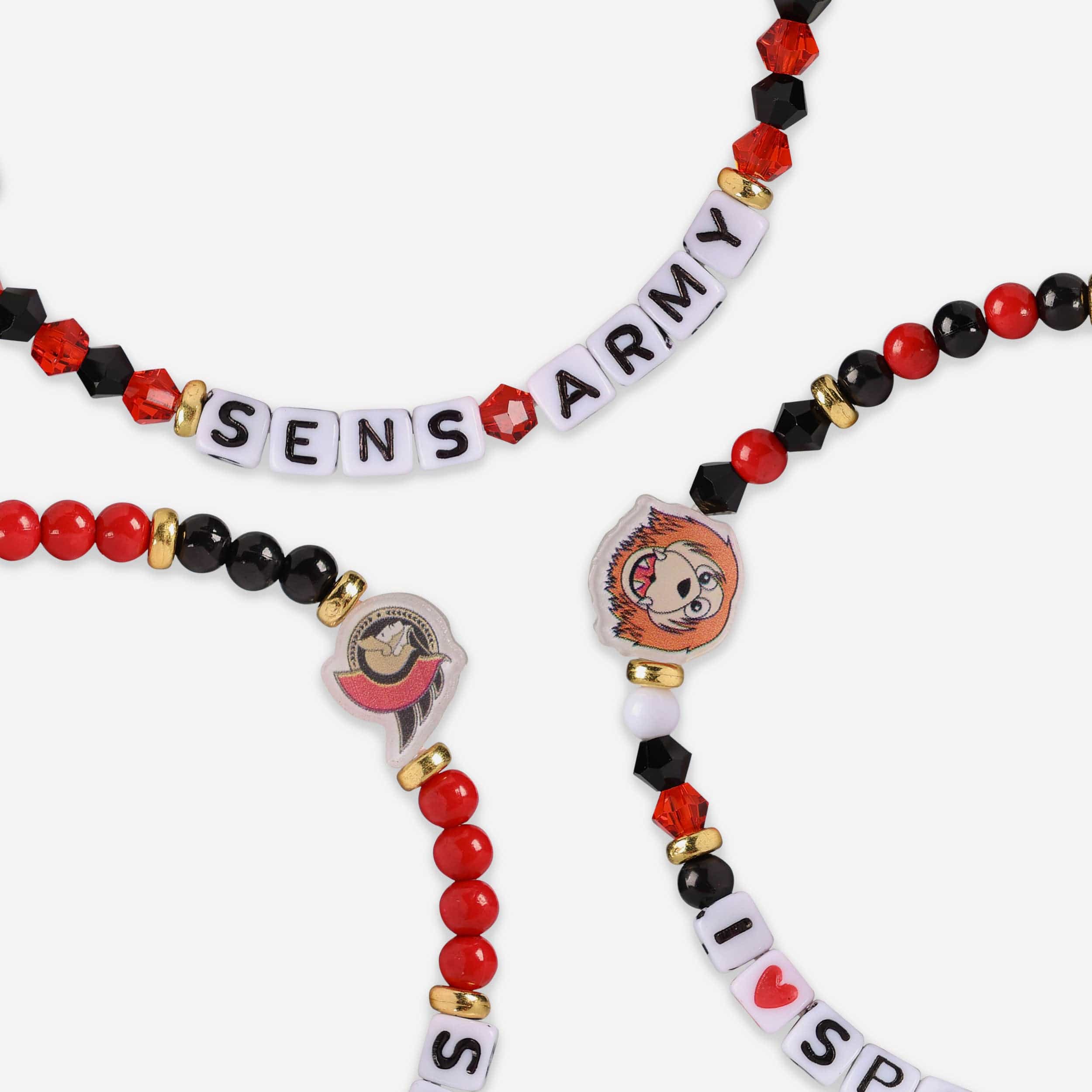 Ottawa Senators 3 Pack Friendship Bracelet - Image 2