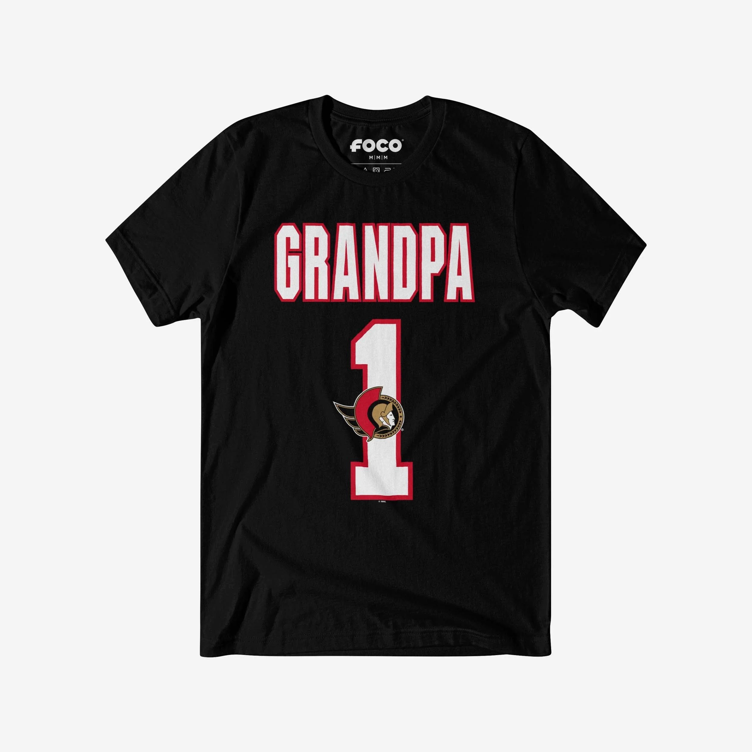 Ottawa Senators Number 1 Grandpa T-Shirt