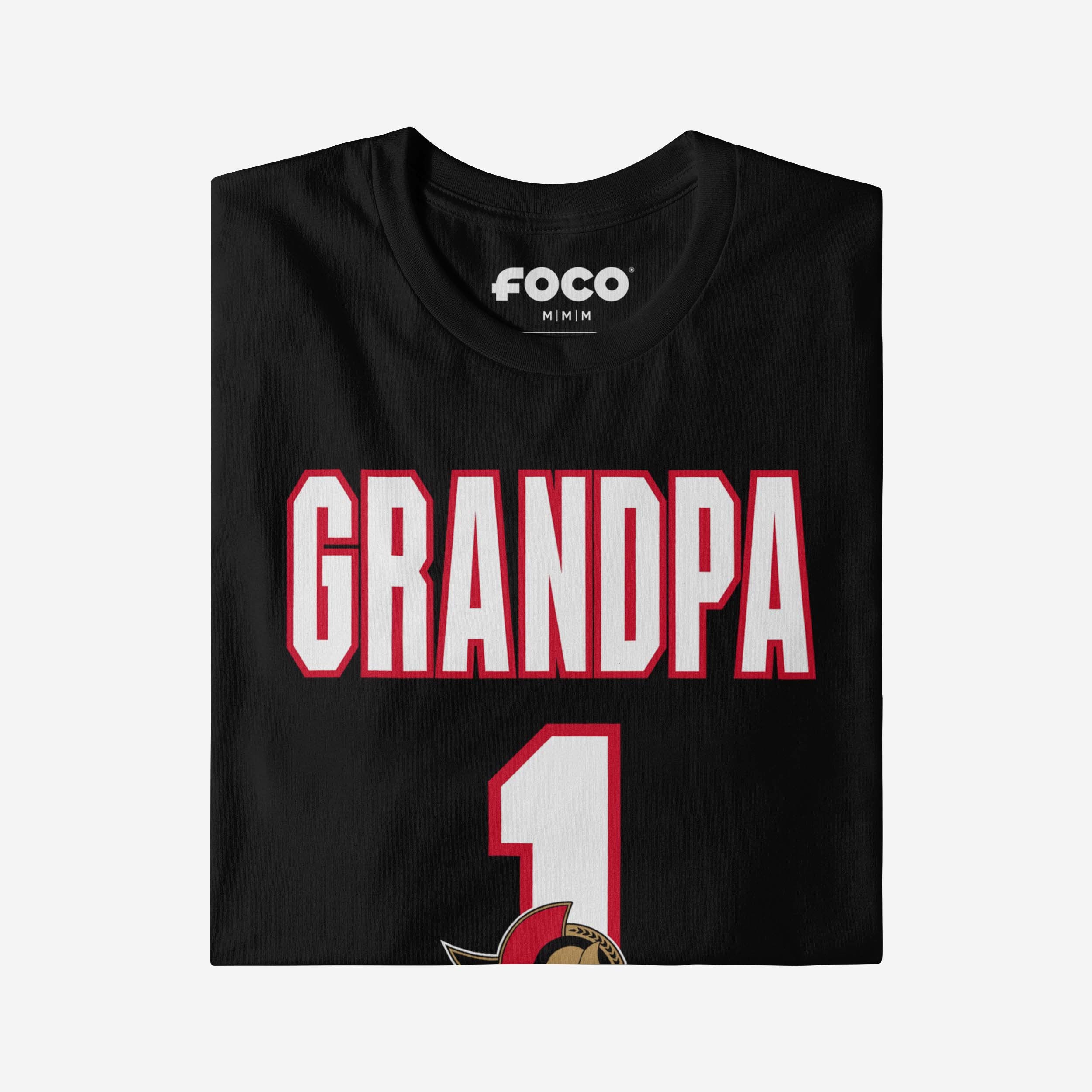 Ottawa Senators Number 1 Grandpa T-Shirt - Image 3