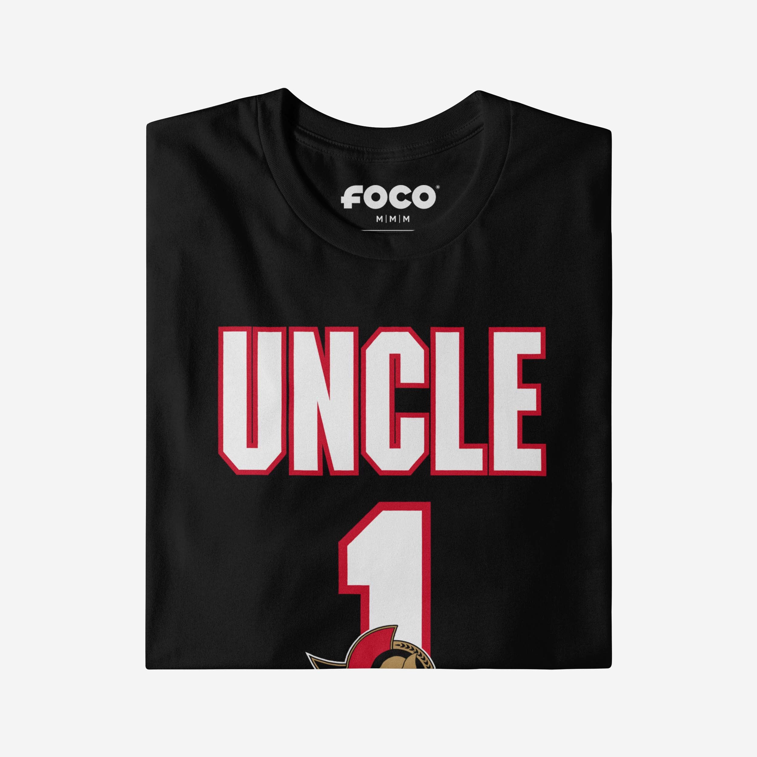 Ottawa Senators Number 1 Uncle T-Shirt - Image 3