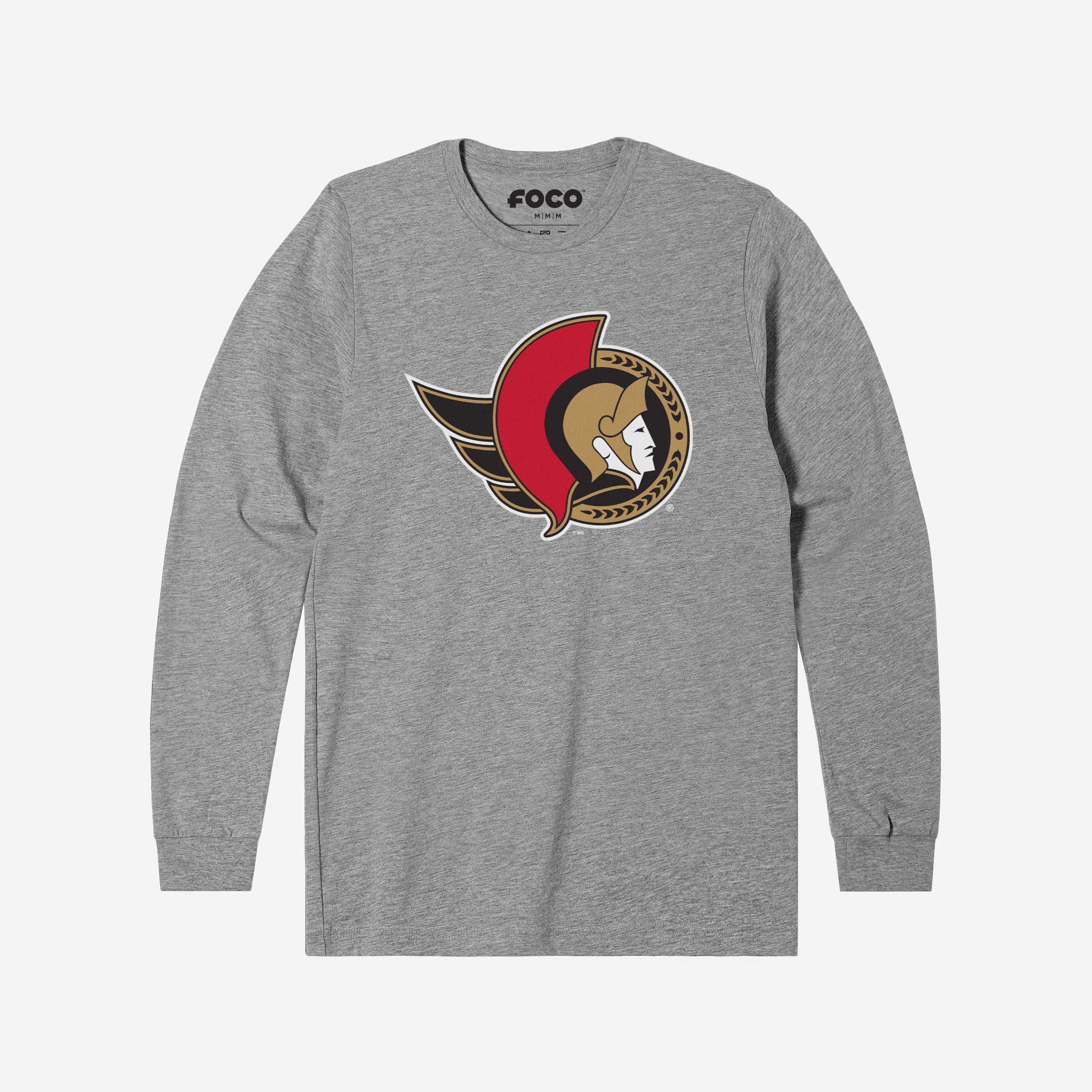 Ottawa Senators Primary Logo Long Sleeve T-Shirt - Image 4