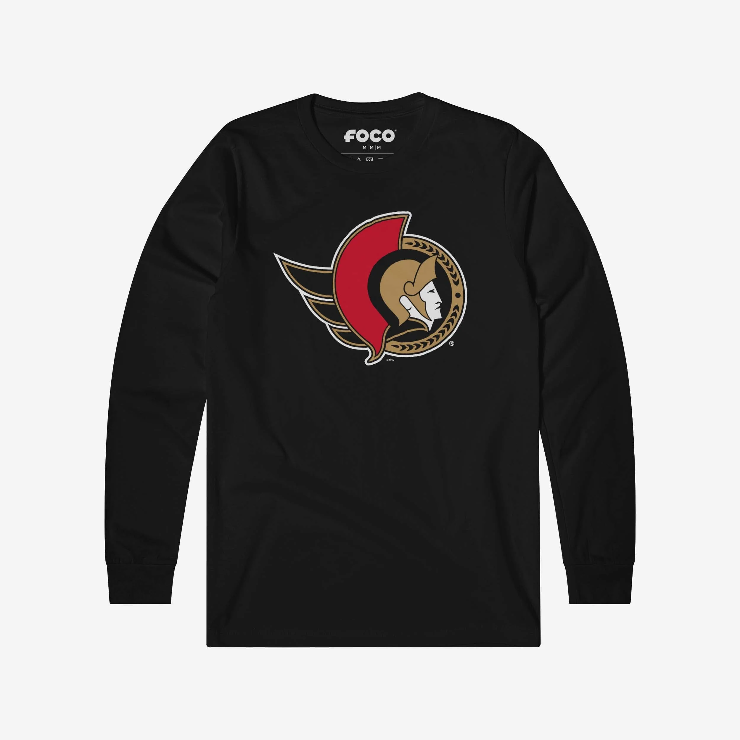Ottawa Senators Primary Logo Long Sleeve T-Shirt - Image 7