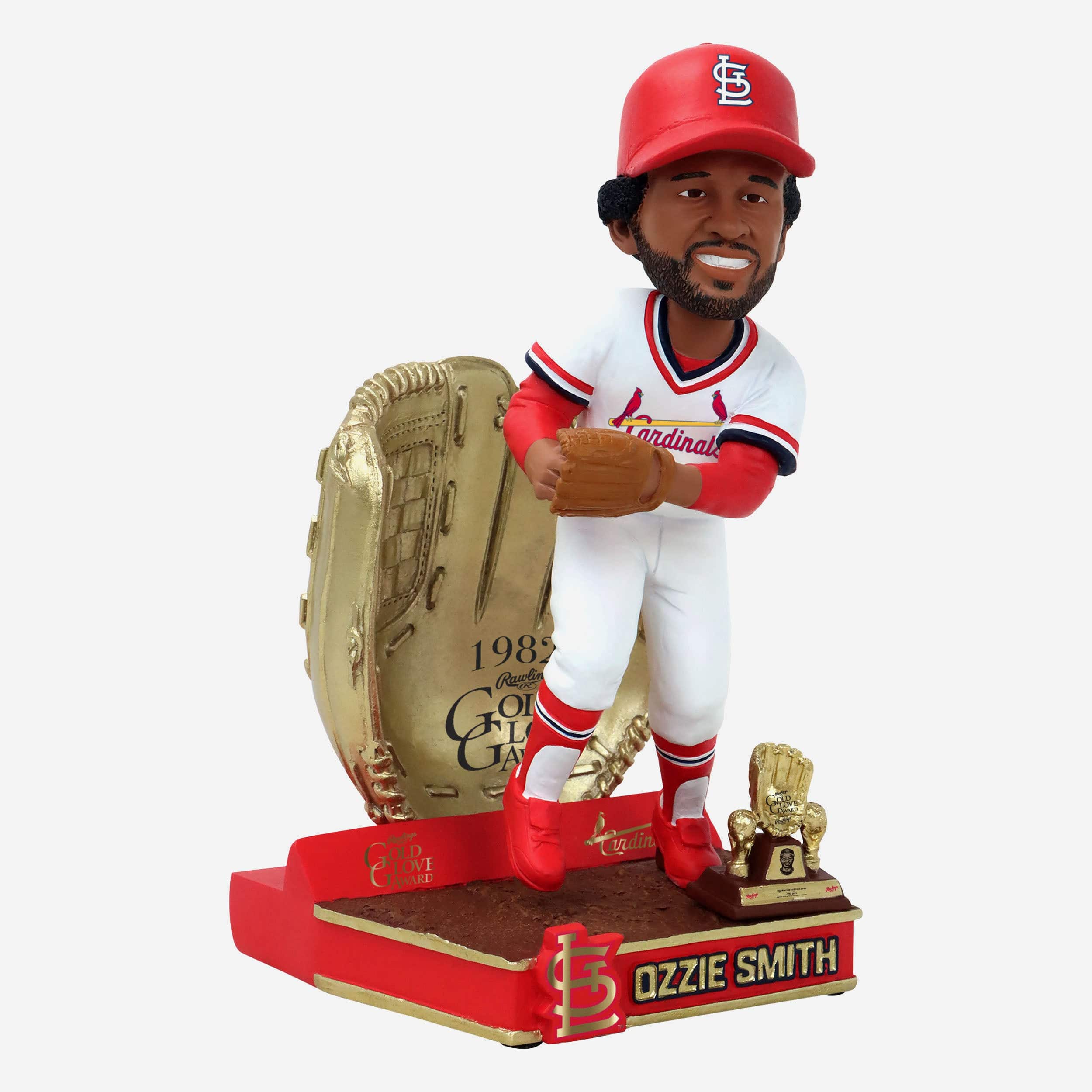 Ozzie Smith St Louis Cardinals 1982 Gold Glove Bobblehead - Image 4