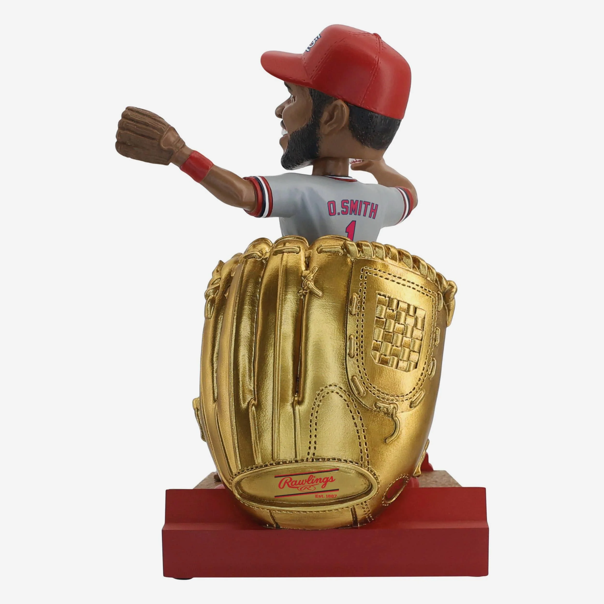 Ozzie Smith St Louis Cardinals 1991 Gold Glove Bobblehead - Image 5